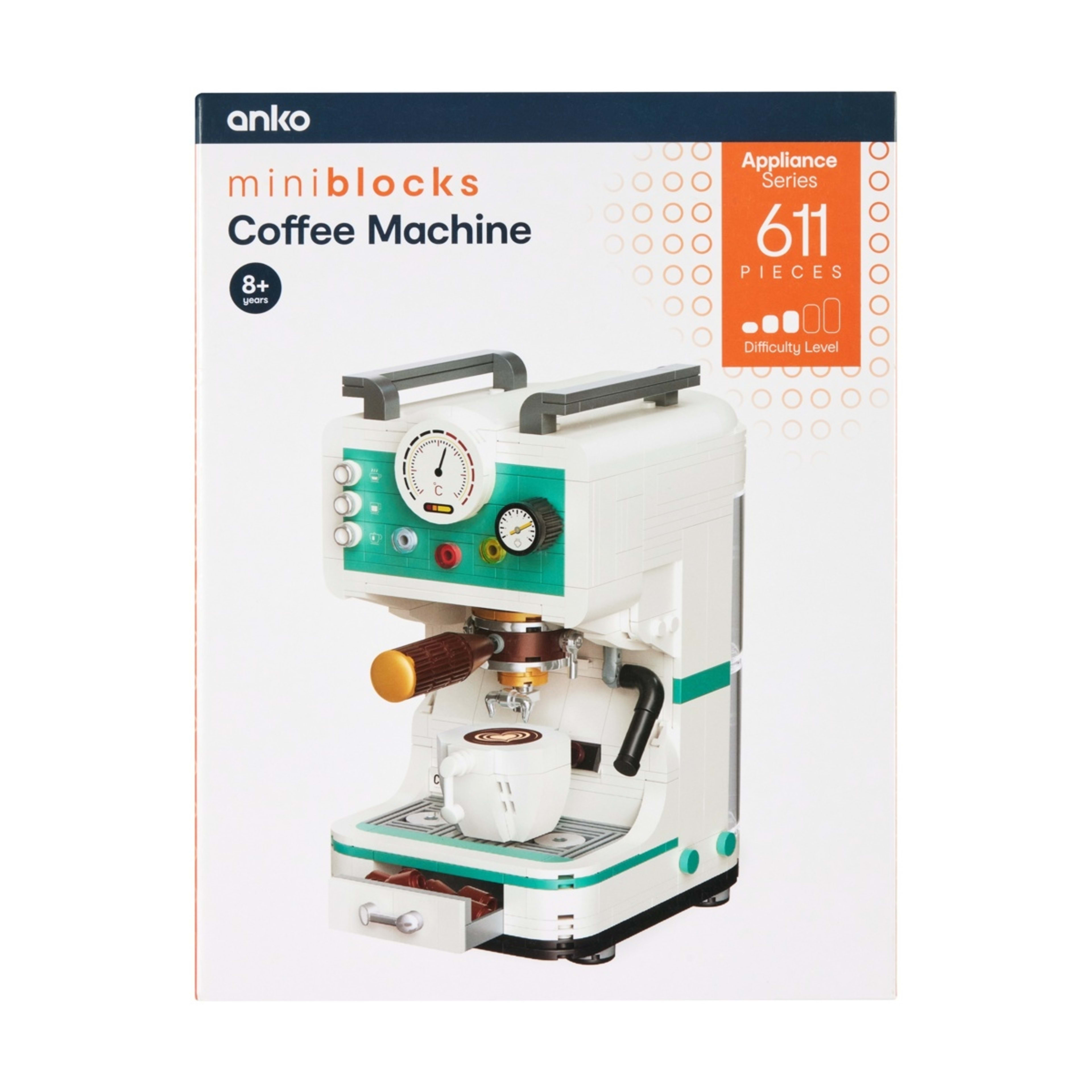 611 Pieces Mini Blocks Appliance Series: Coffee Machine - Kmart