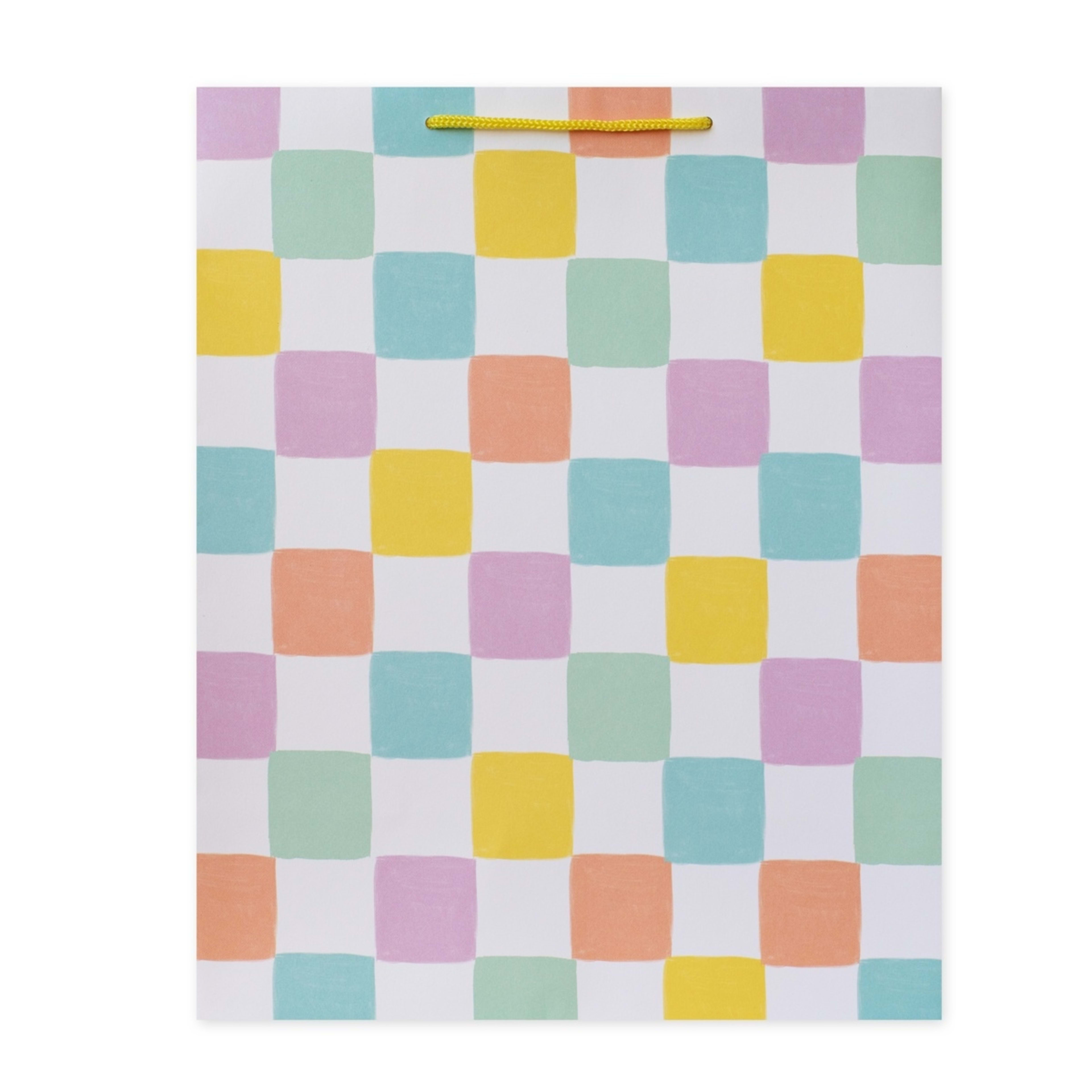 2 Hallmark Pastel Grid Pattern Gift Bag - Medium, 2 of 2