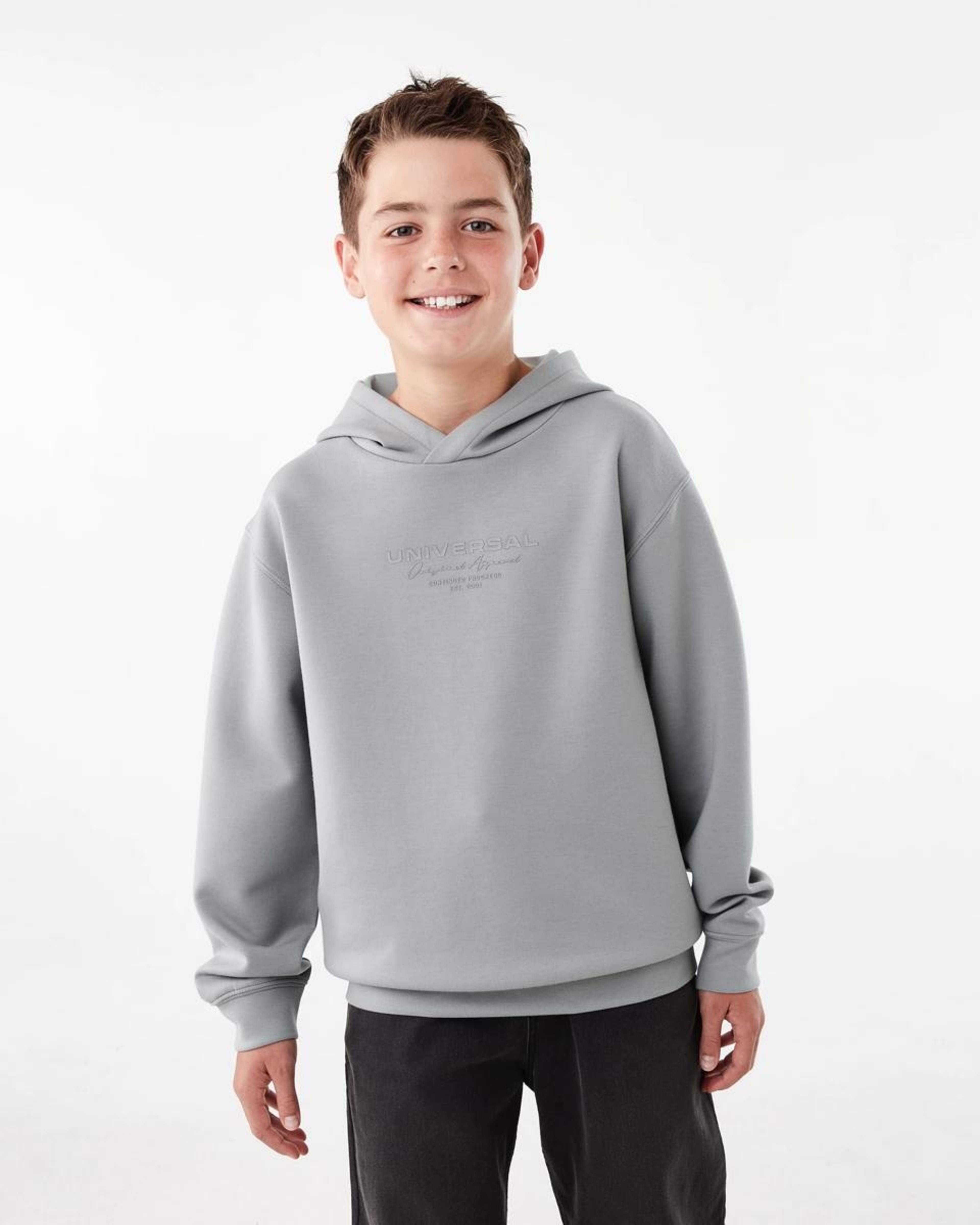 1 Active Kids Print Hoodie Gry Active, 1 of 7