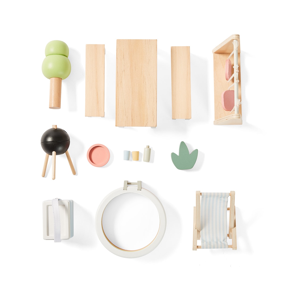 14 Piece Dollhouse Furniture Deluxe Backyard Kmart NZ