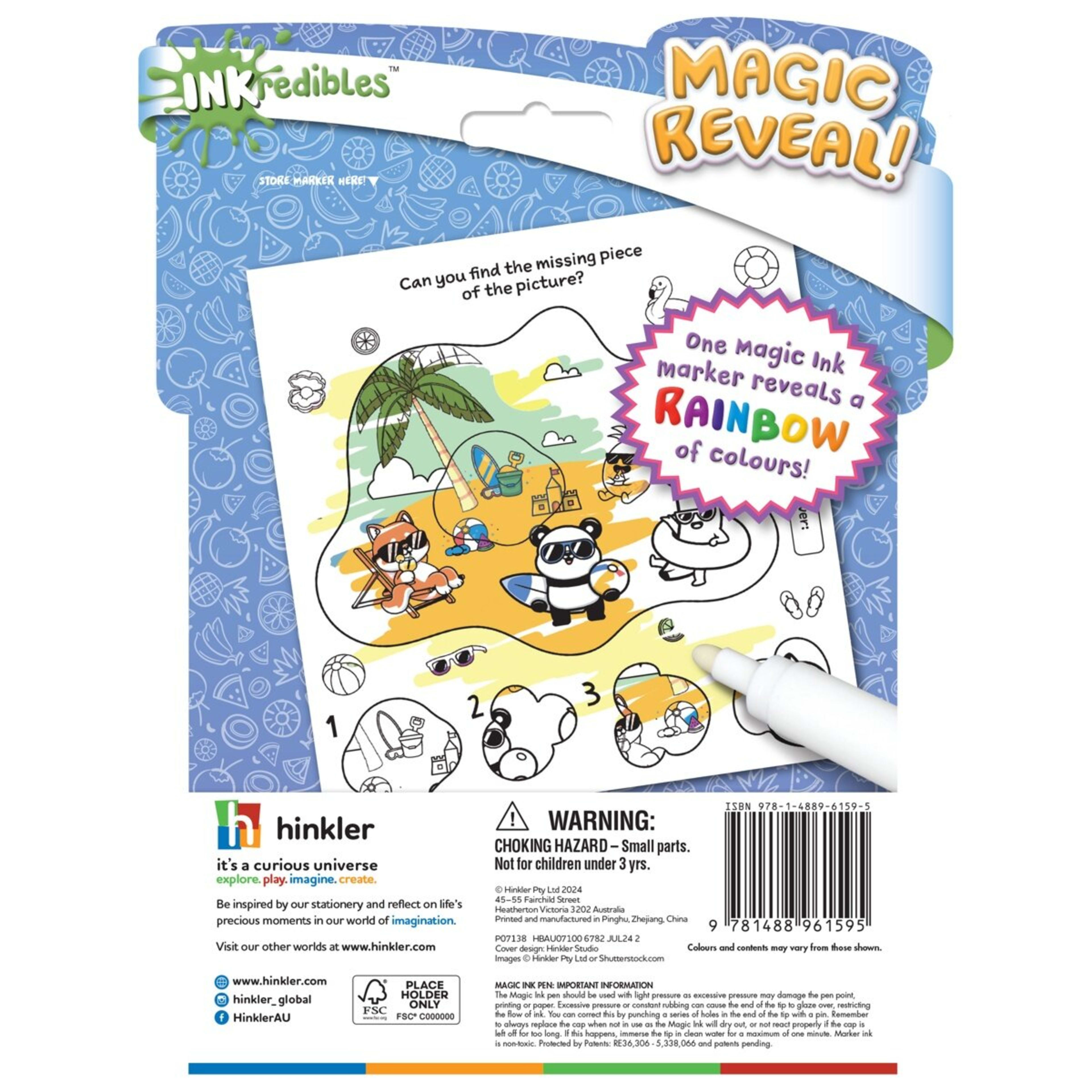 5 INKredibles Magic Reveal Tutti Frutti Mess Free Magic Ink Pictures! - Book, 5 of 5