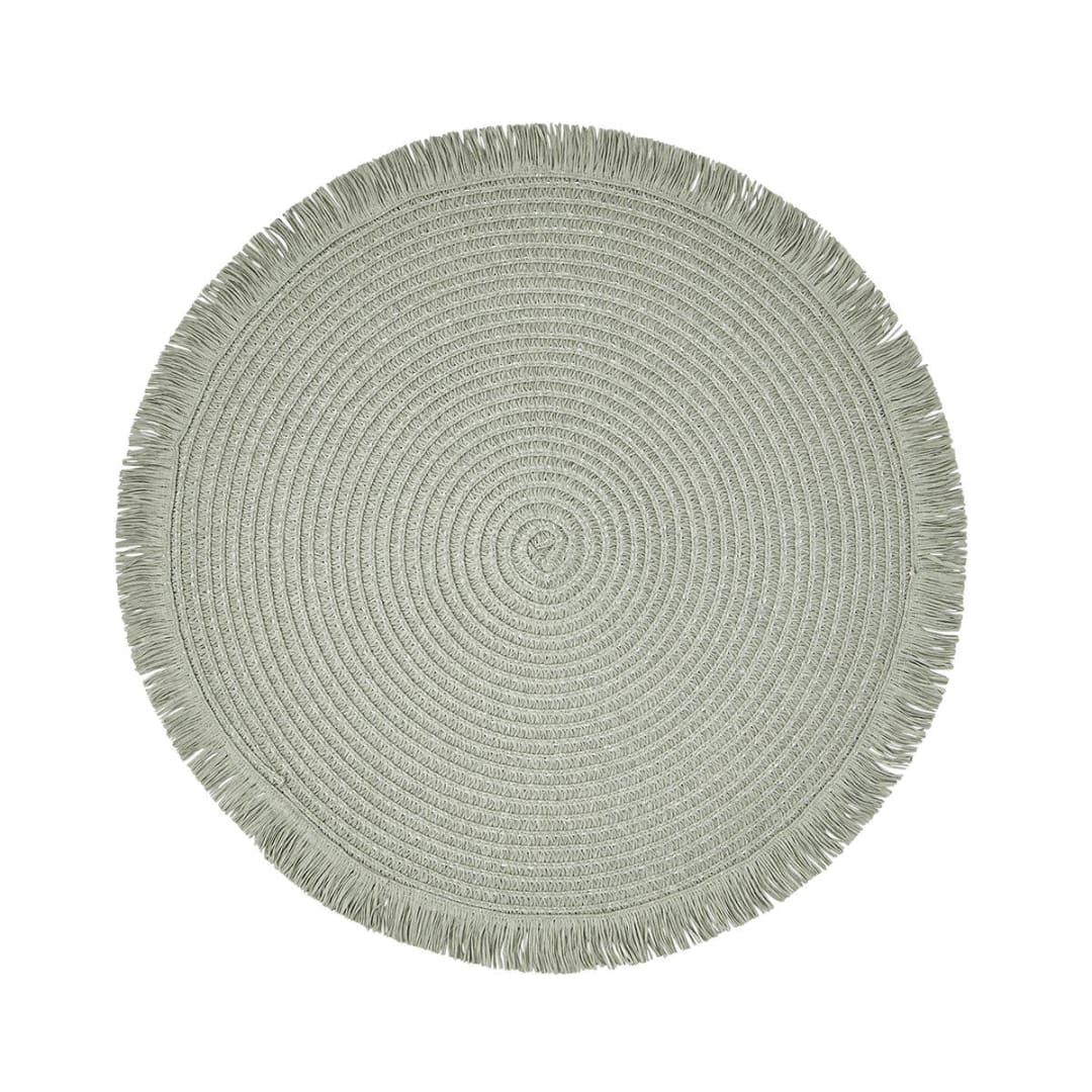 Sage Green Fringed Placemat Kmart