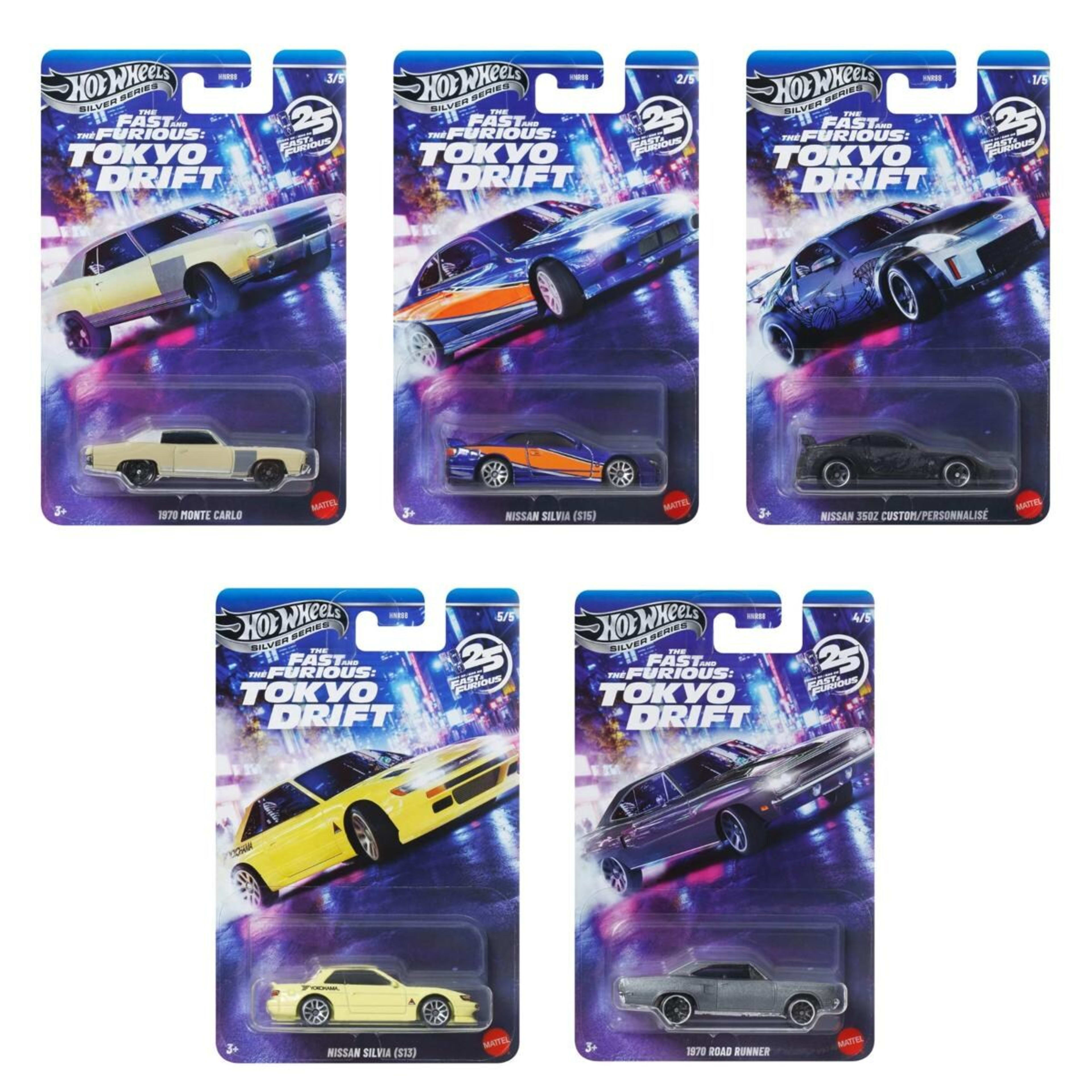 1 Hot Wheels Silver Series The Fast and The Furious: Tokyo Drift Vehicle - Assorted, 1 of 6