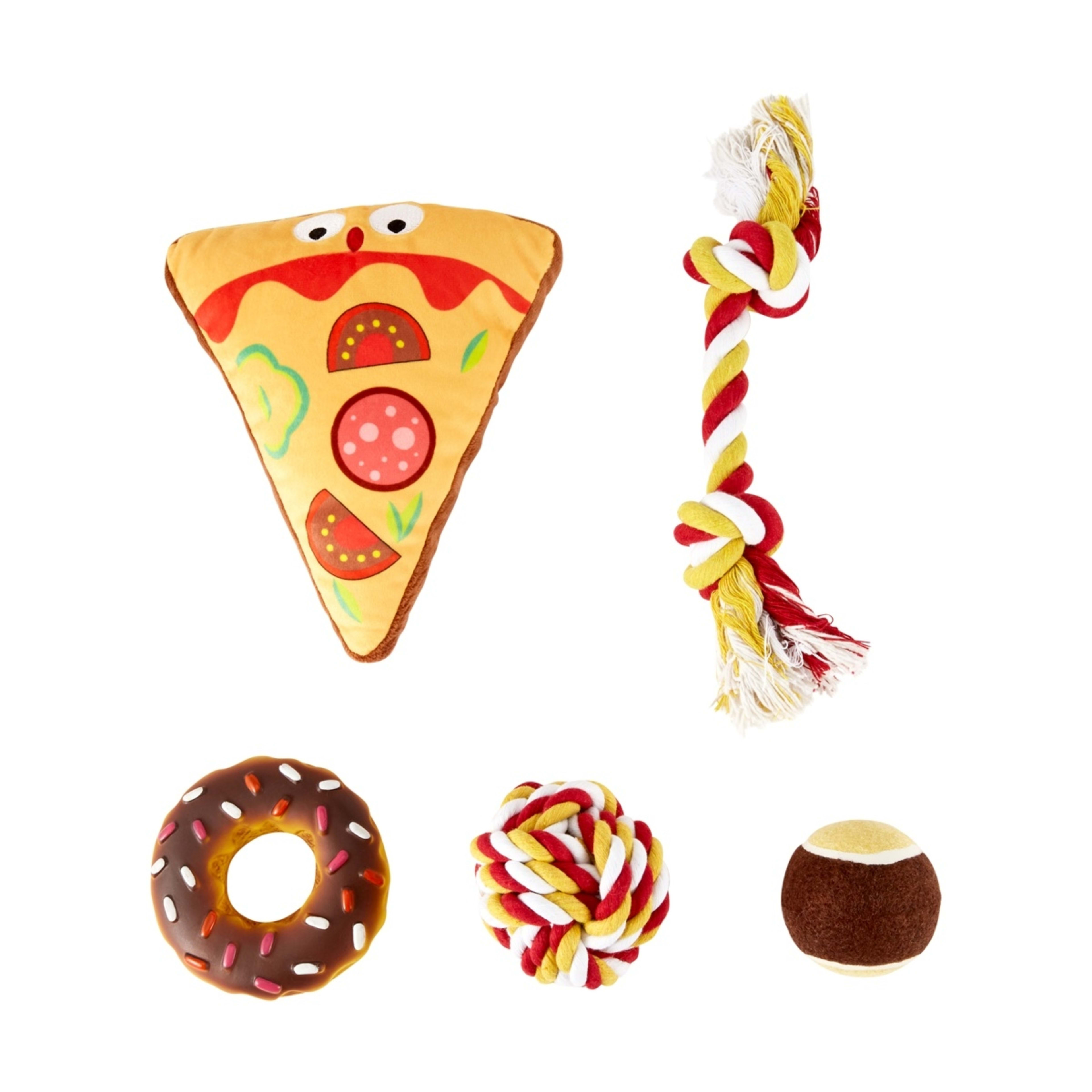 1 5 Pack Pet Toy Fast Food