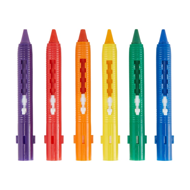 6 Pack Bath Time Crayons Kmart