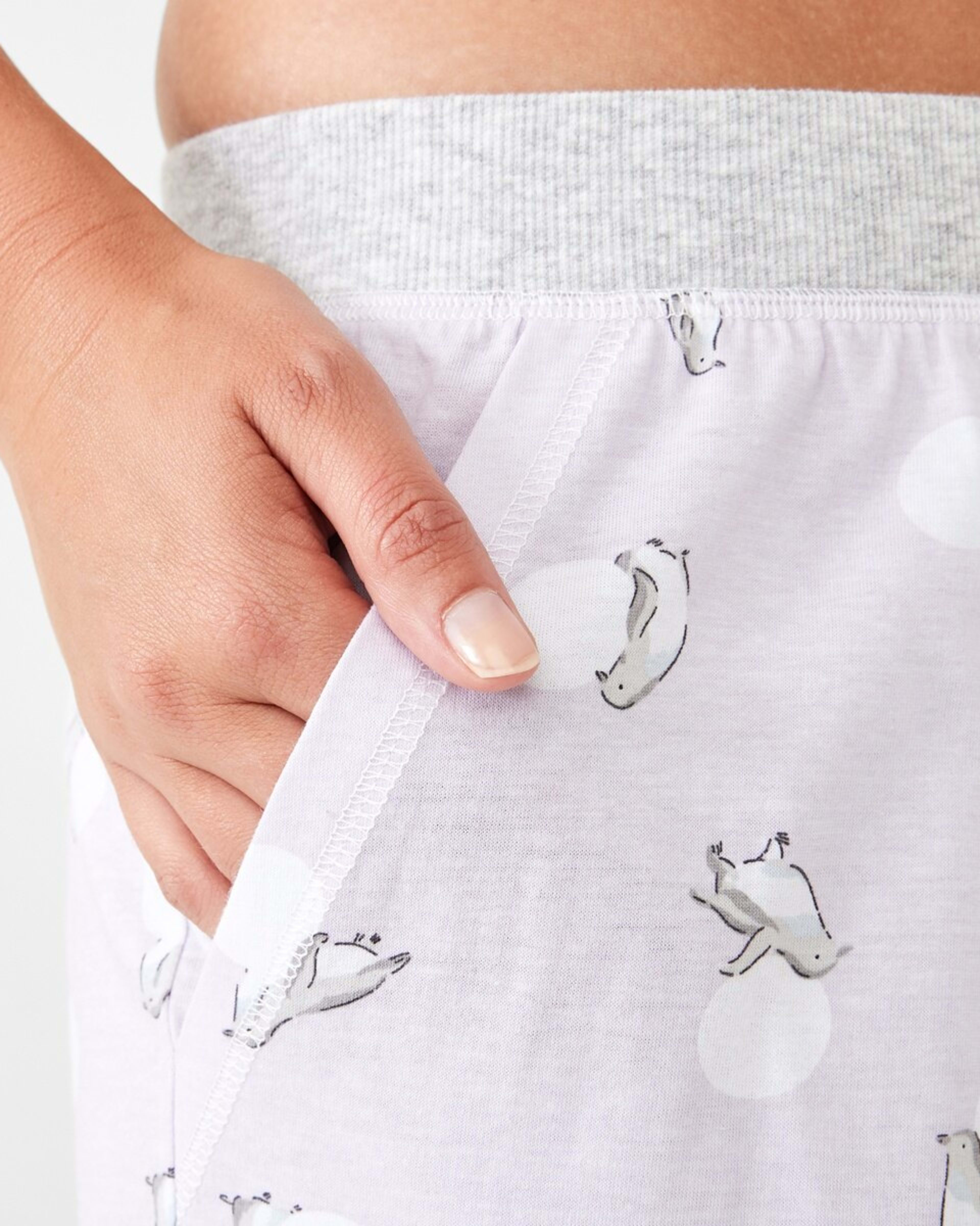 5 Printed Knit Cuffed Pants Penguin, 5 of 6
