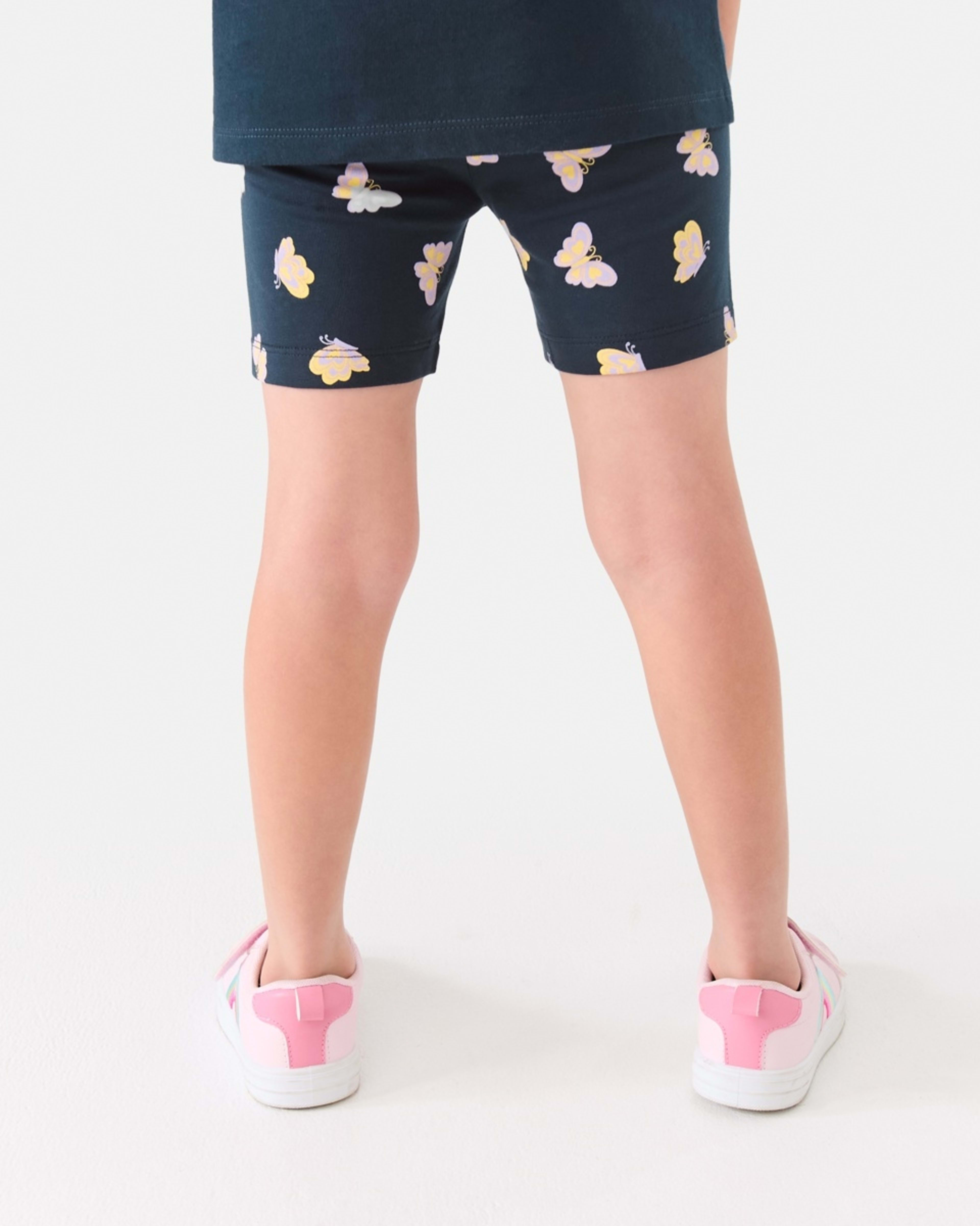 2 Printed Bike Shorts P Yl Bfly, 2 of 8