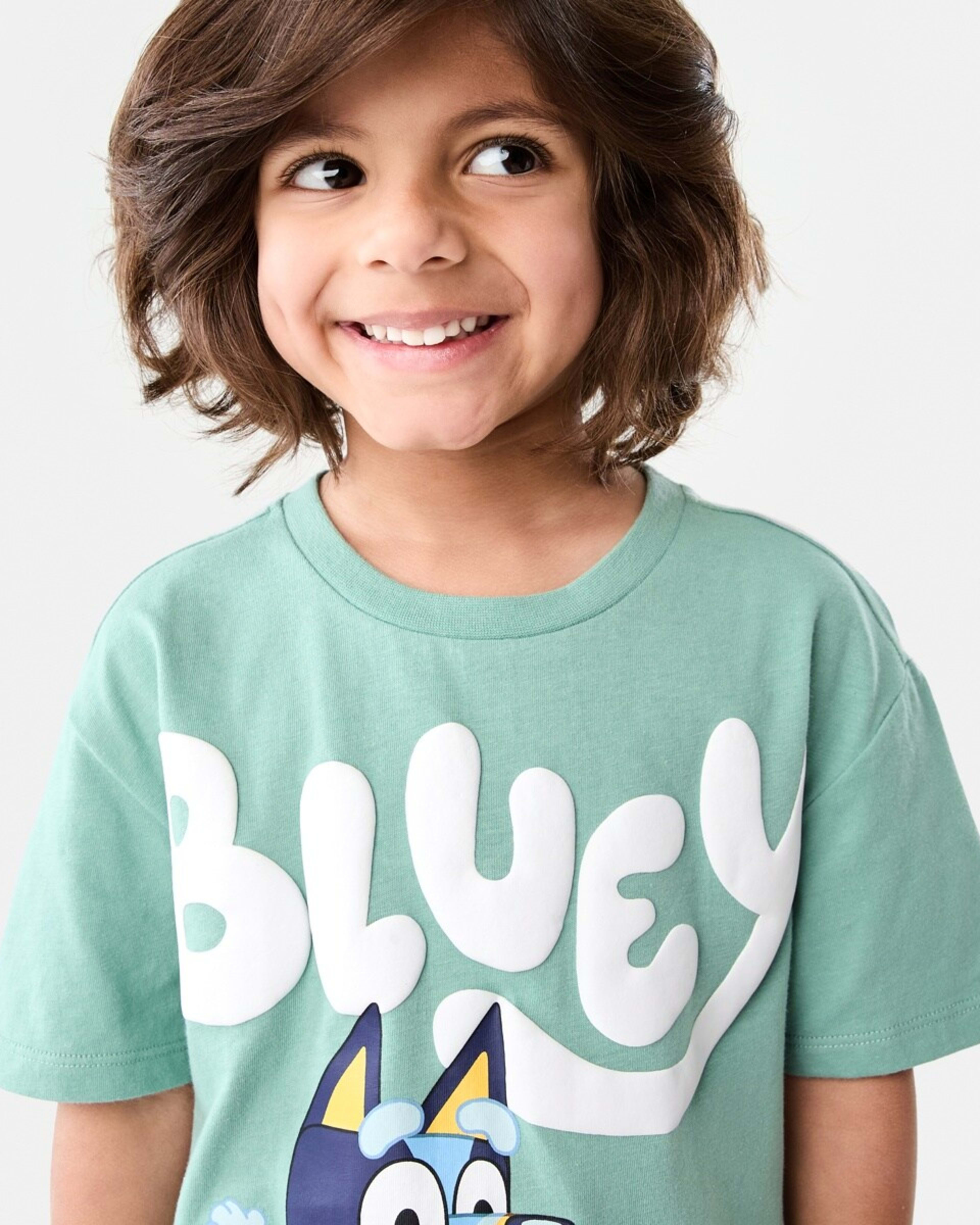 3 Bluey License Print T-shirt BLUEY RUNNING, 3 of 6