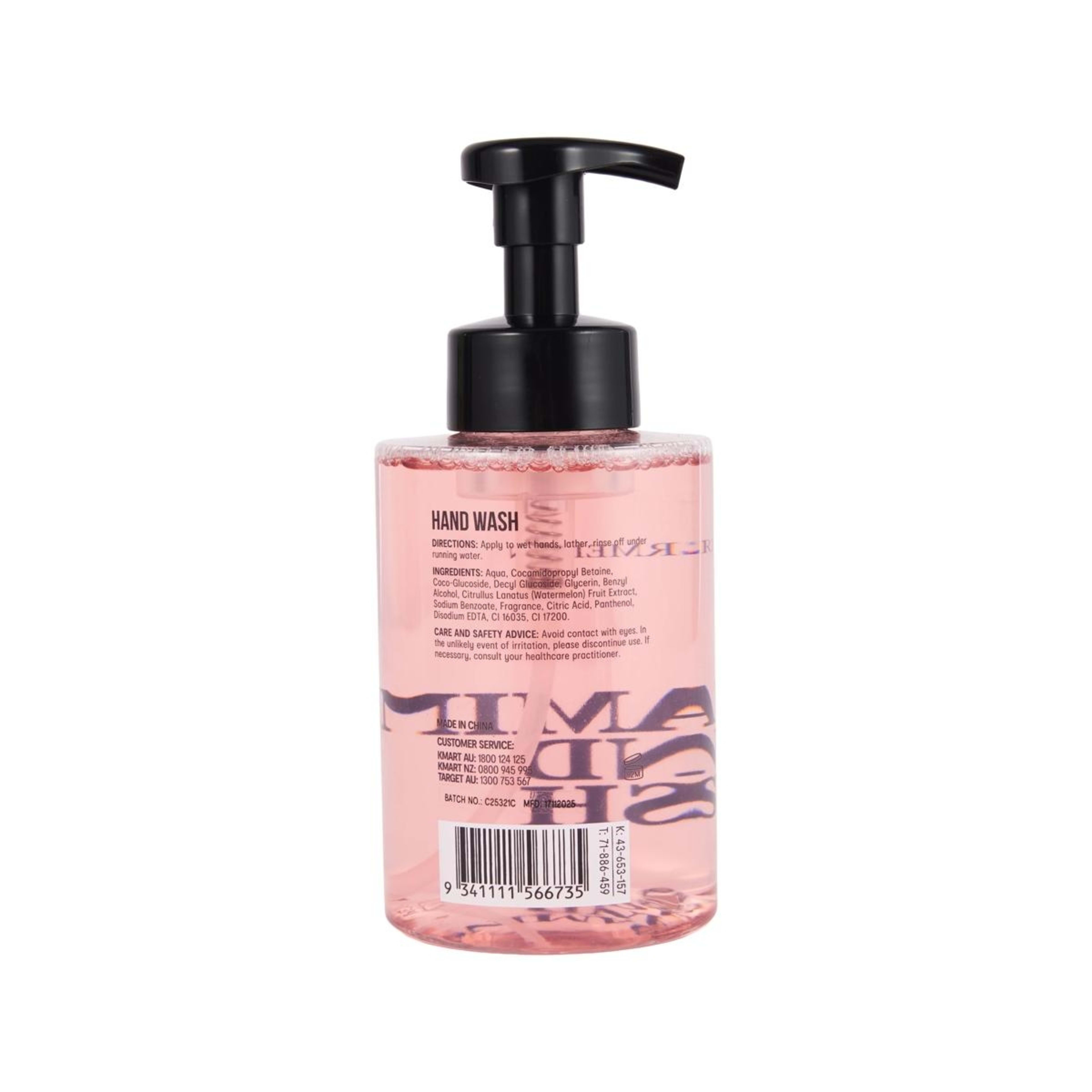 3 OXX Bodycare Foaming Hand Wash 500ml - Watermelon, 3 of 3