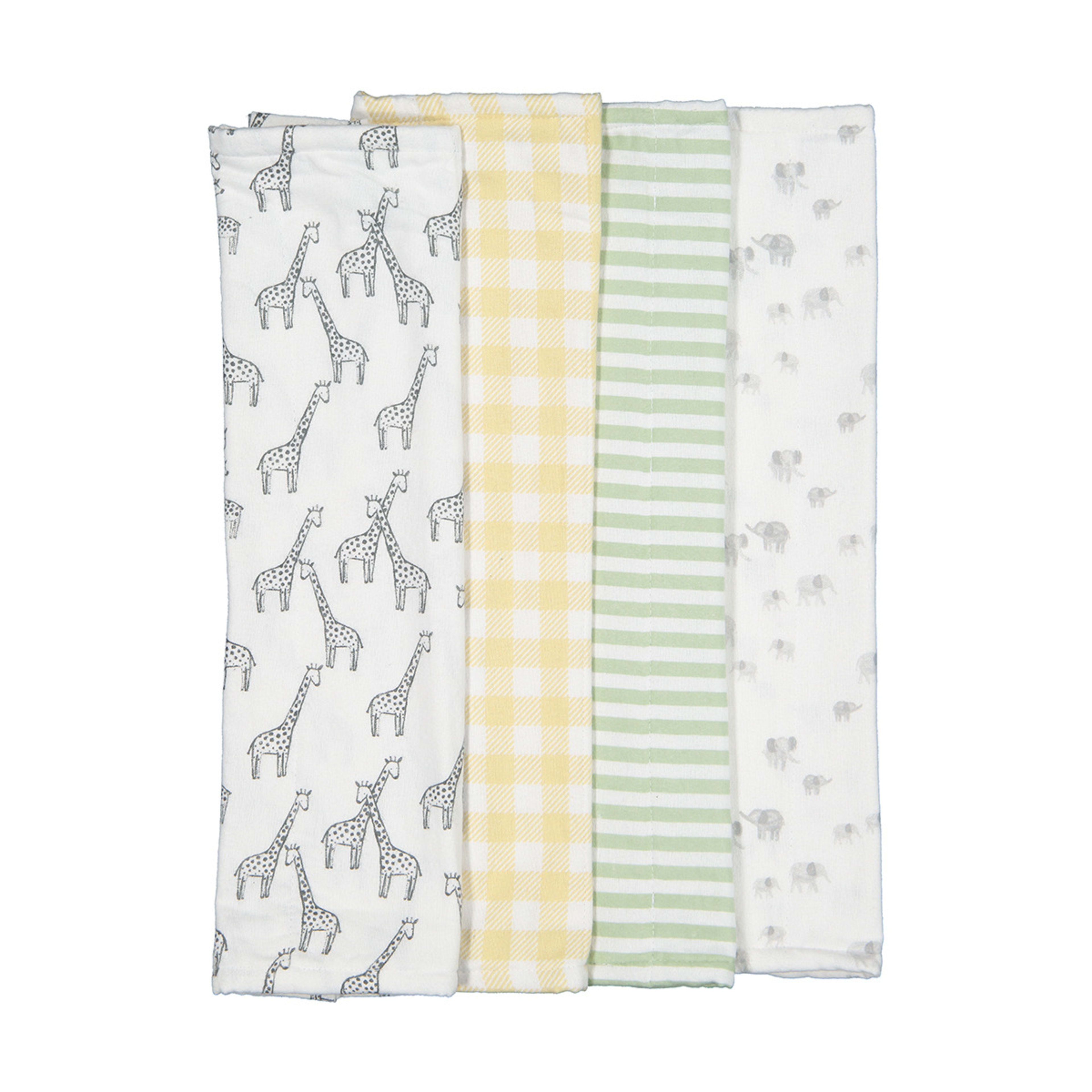 4 Pack Organic Cotton Burping Cloths Kmart