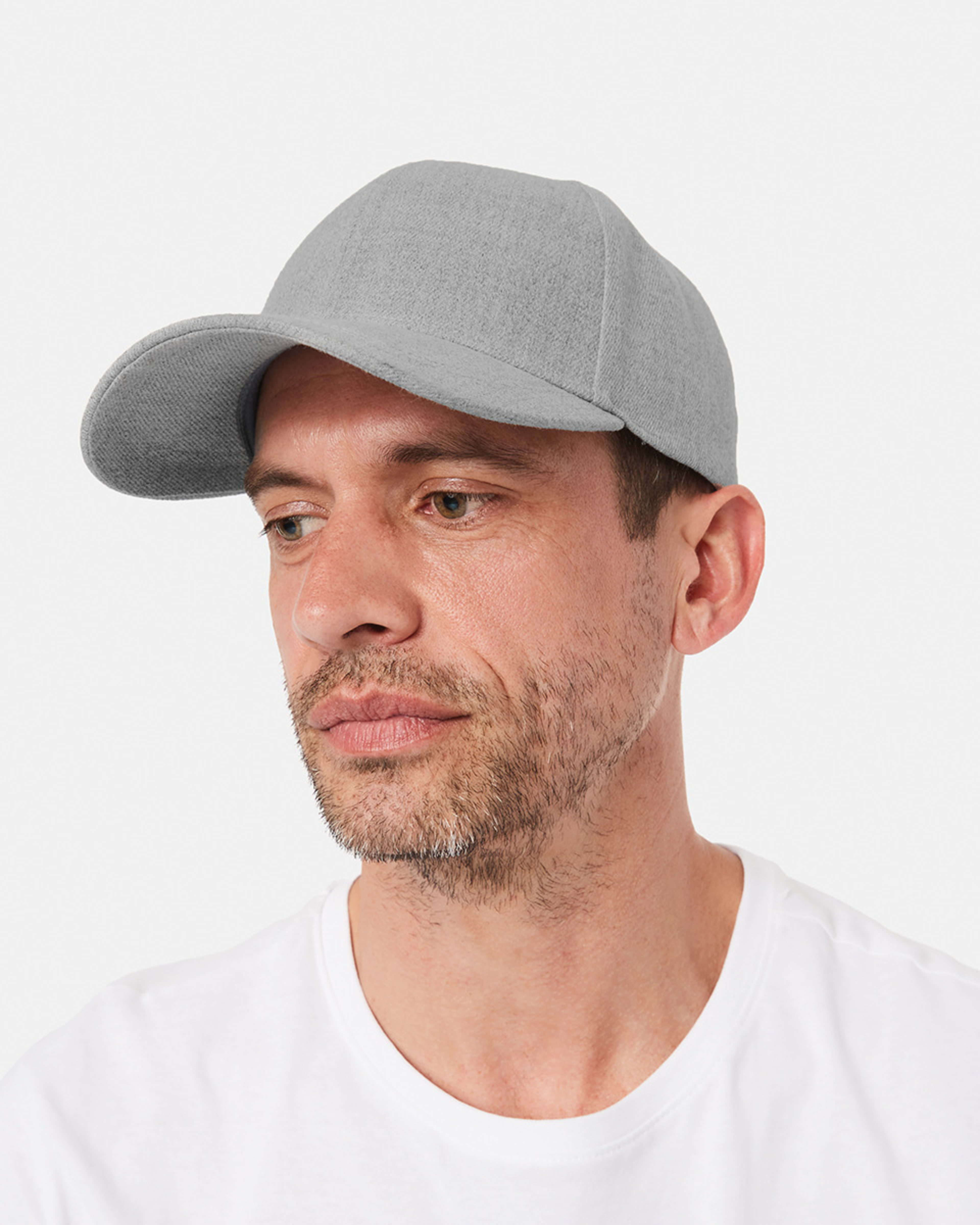 4 Heavy Twill Baseball Cap Light Grey, 4 of 4
