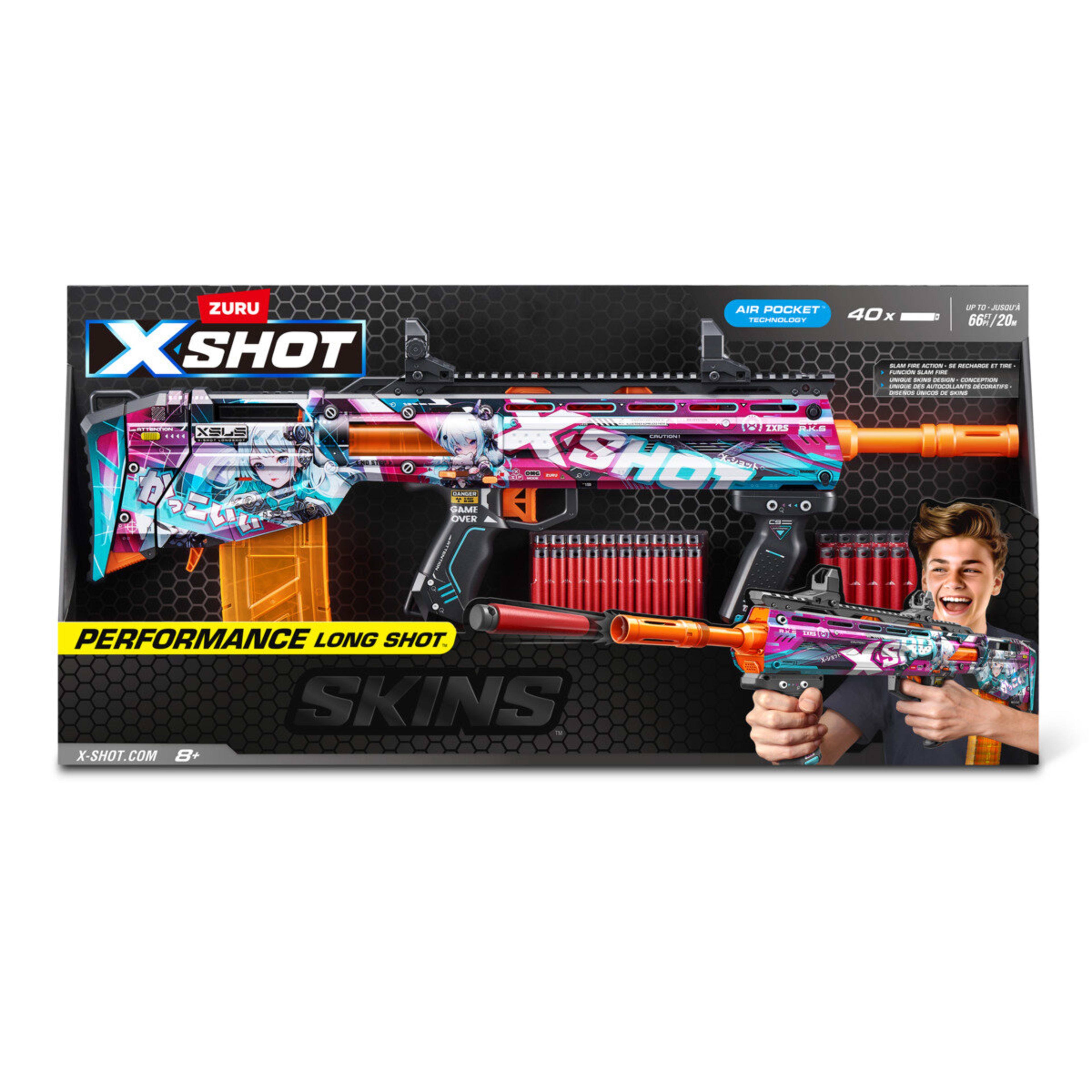 1 Zuru XSHOT Skins Pro Series 1 Anime Long Shot Blaster