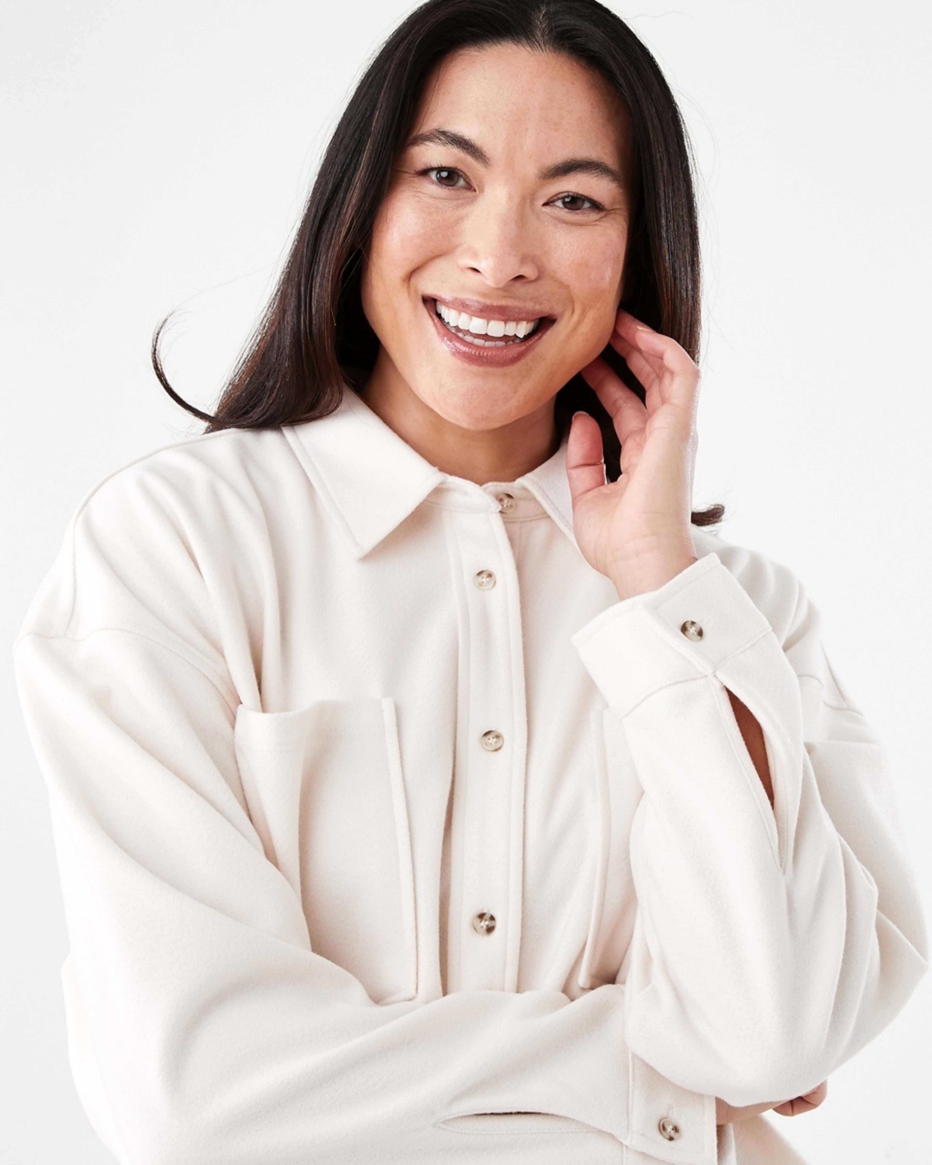 5 Long Sleeve Soft Touch Shirt Ecru, 5 of 8