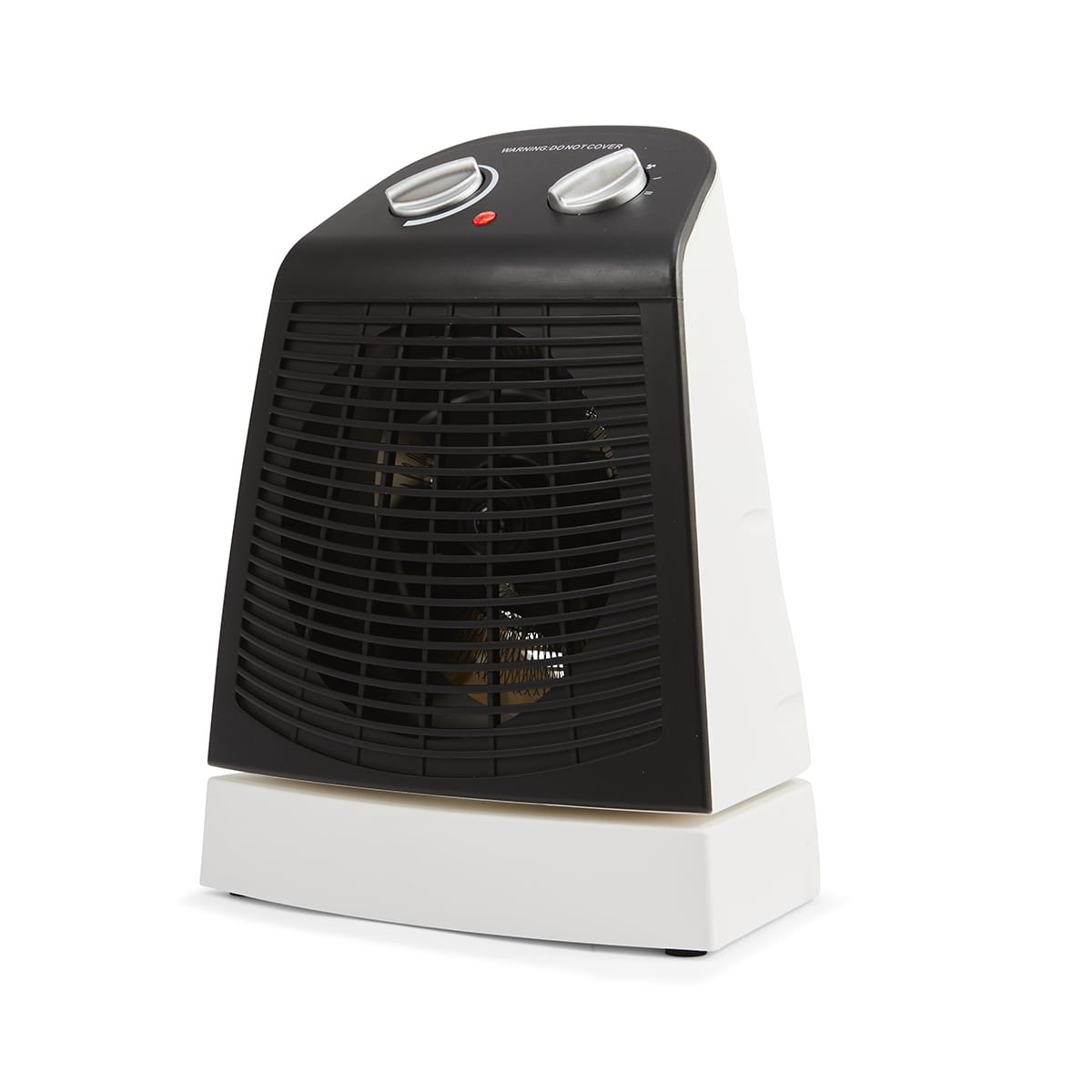 Oscillating Fan Heater Black and White Kmart