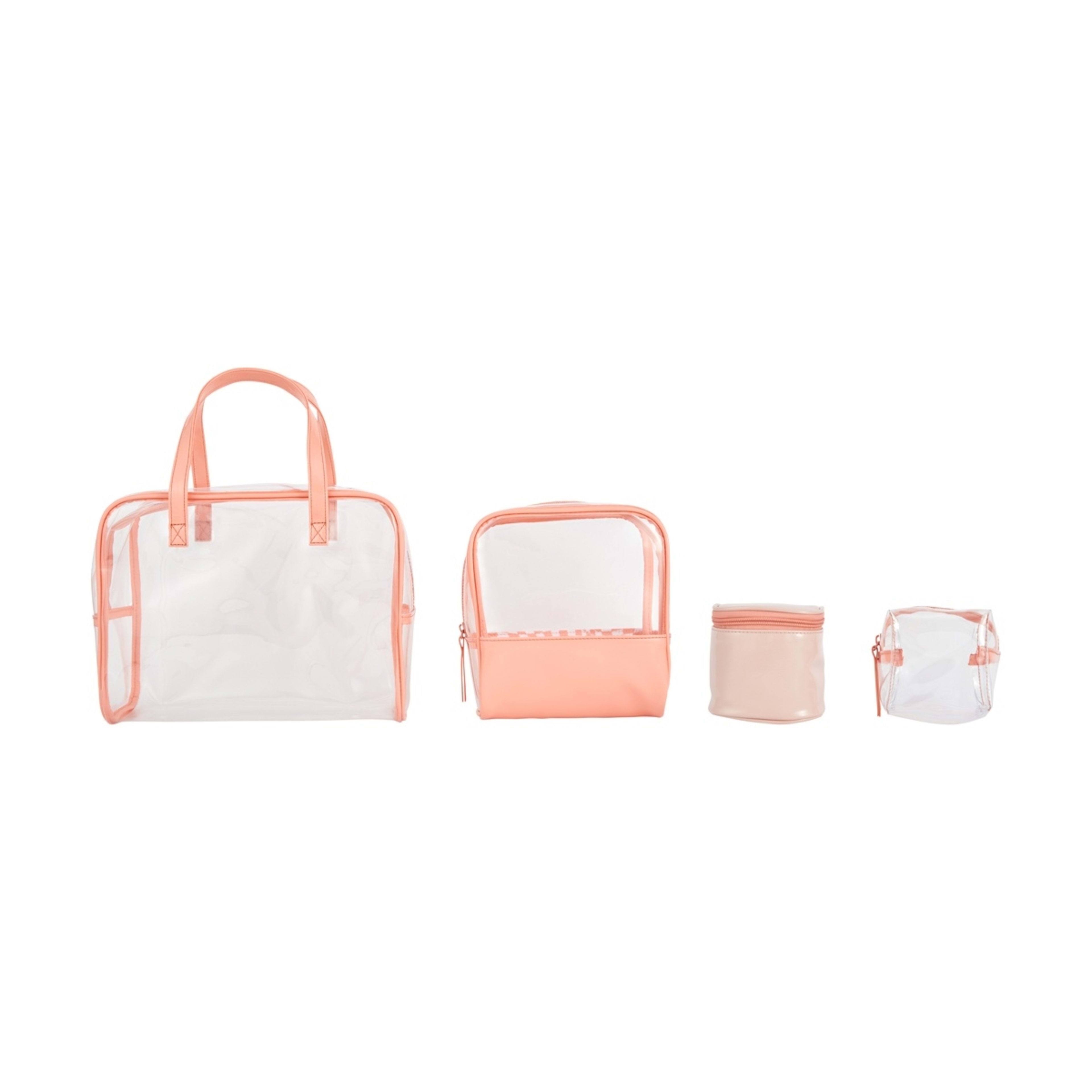 3 OXX Cosmetics 4 Piece Makeup Bag - Orange, 3 of 6