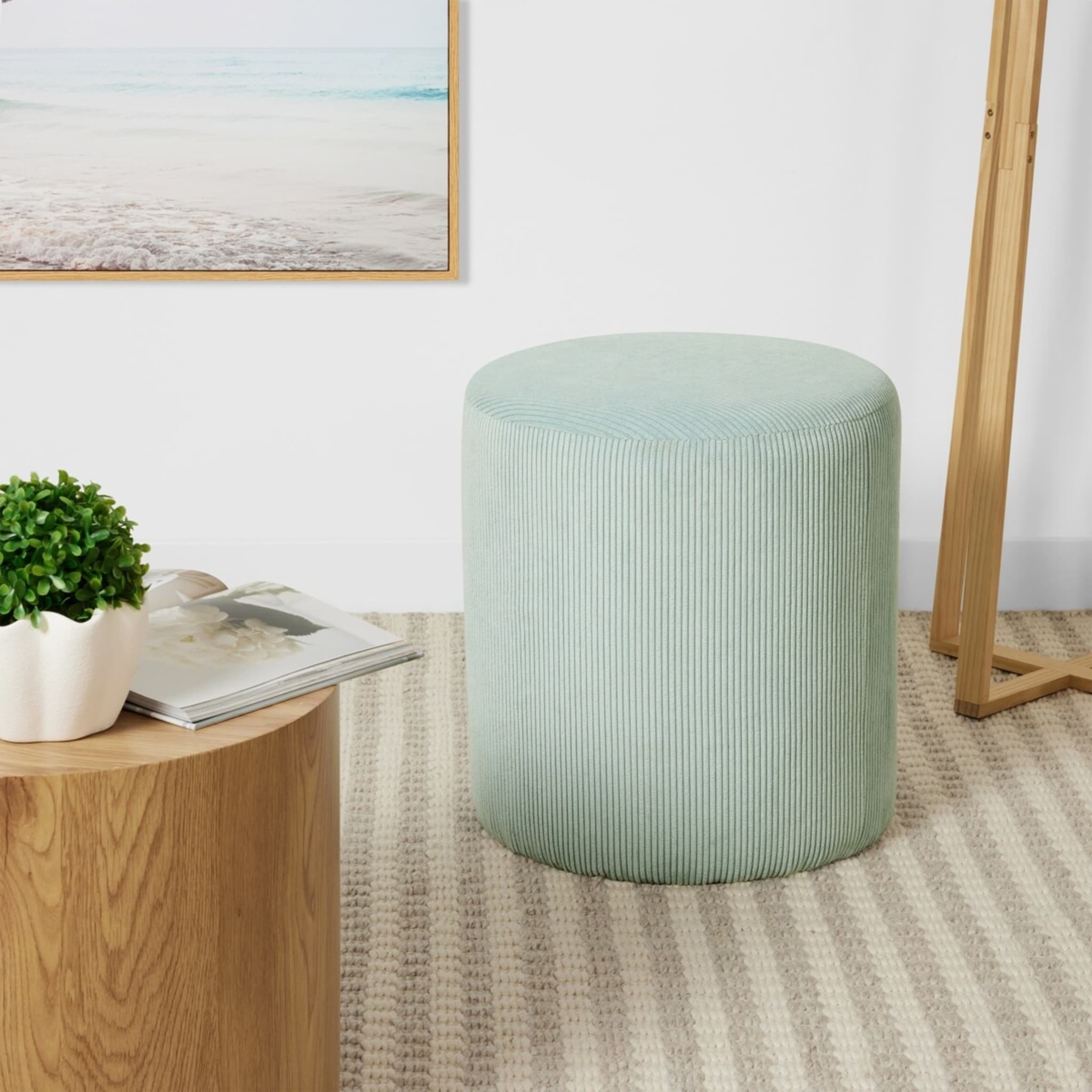 Quinn Ottoman - Sage - Kmart