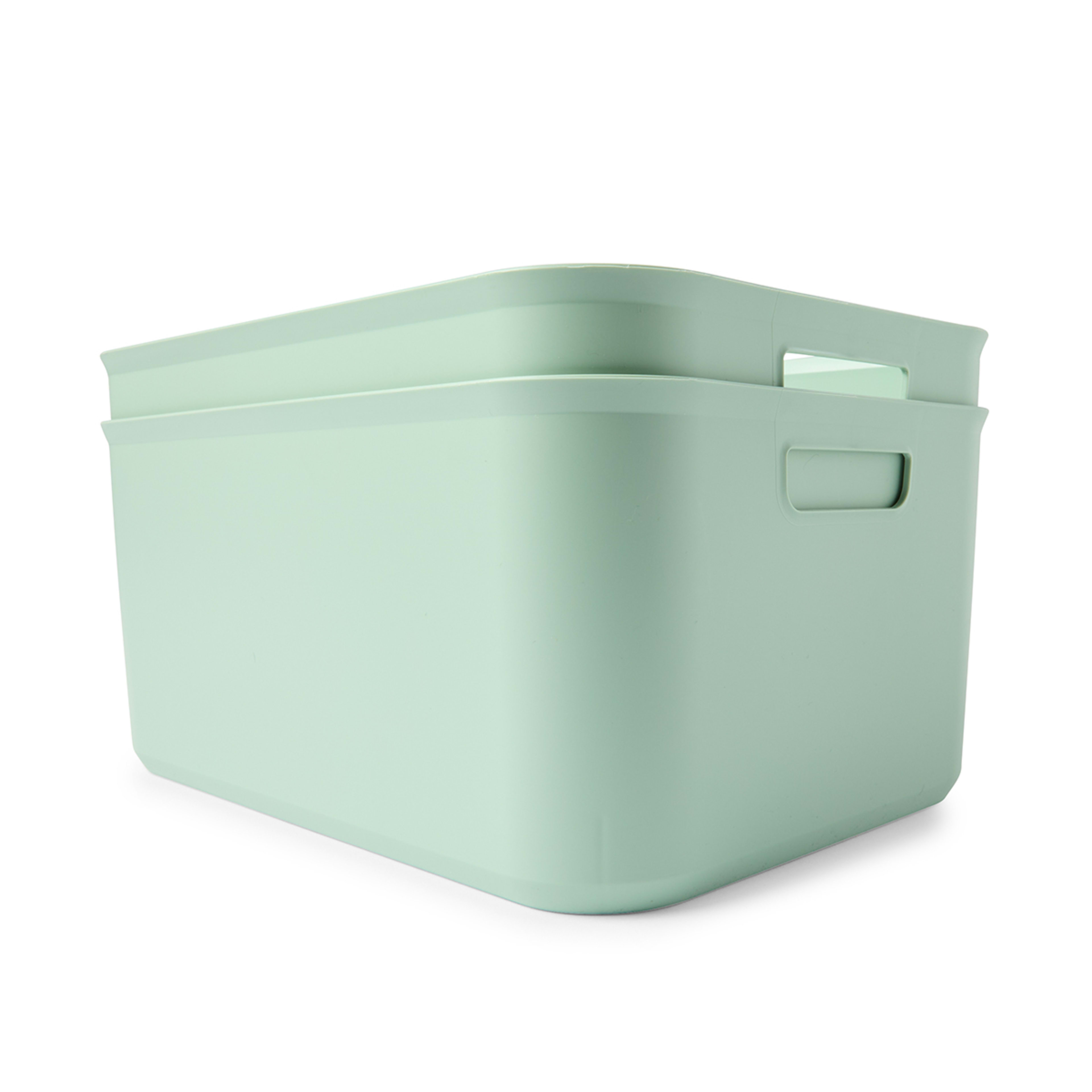 1 2 Pack 12.5L Utile Large Tubs - Green, 1 of 7