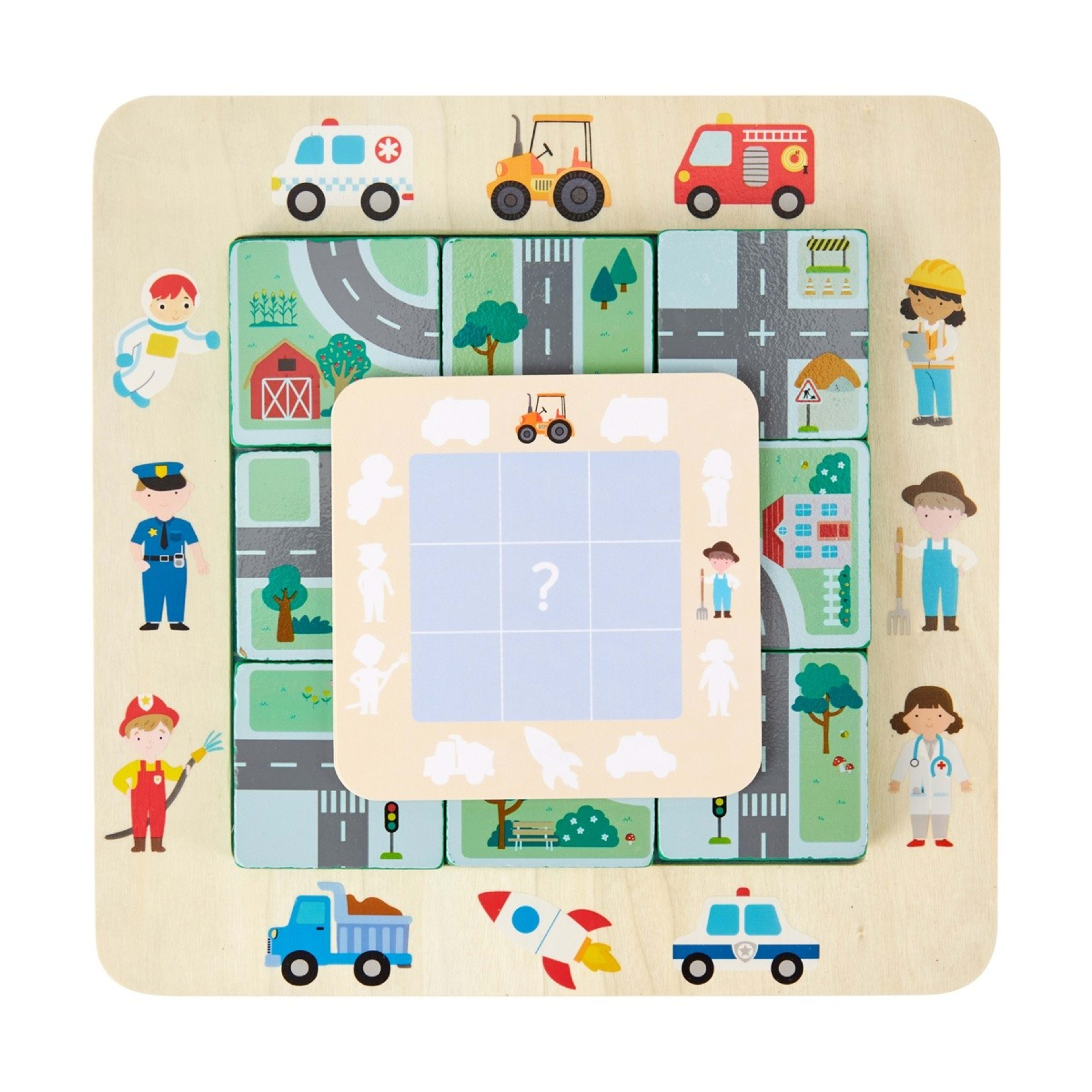 1 16 Piece Wooden Wayfinding Puzzle