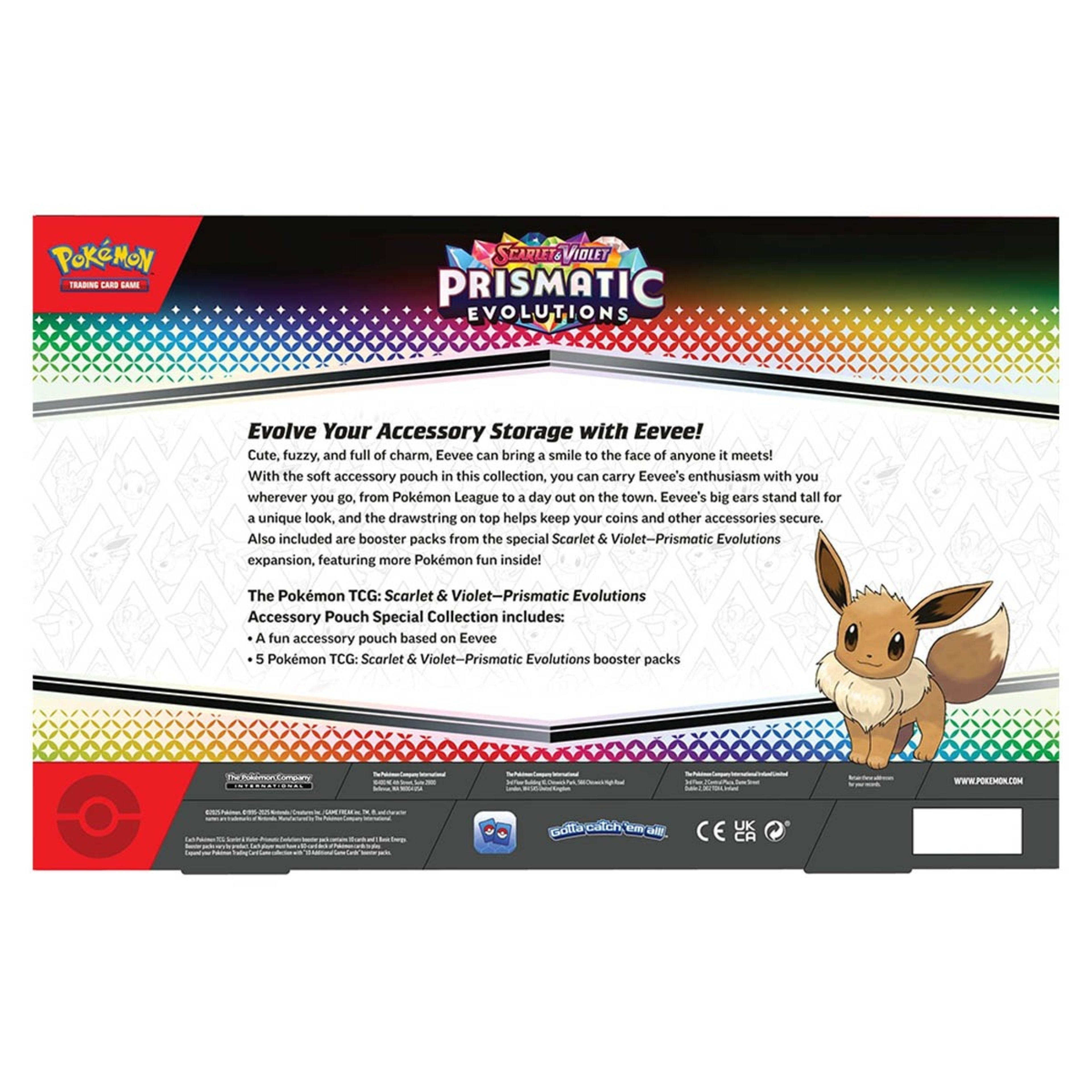 4 Pokemon Trading Card Game: Scarlet & Violet Prismatic Evolutions Accessory Pouch Special Collection, 4 of 5
