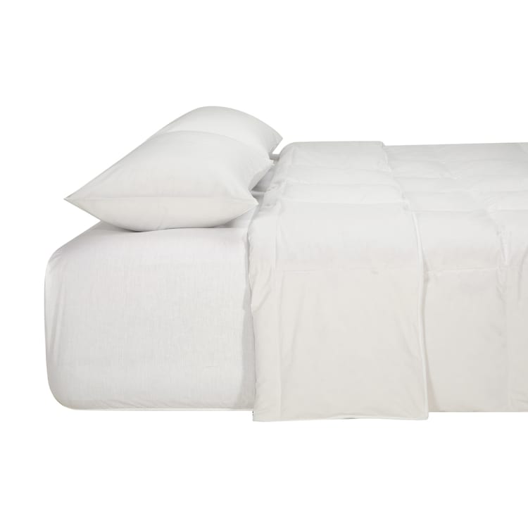 Medium Warmth Feather and Down Quilt Super King Bed, White Kmart