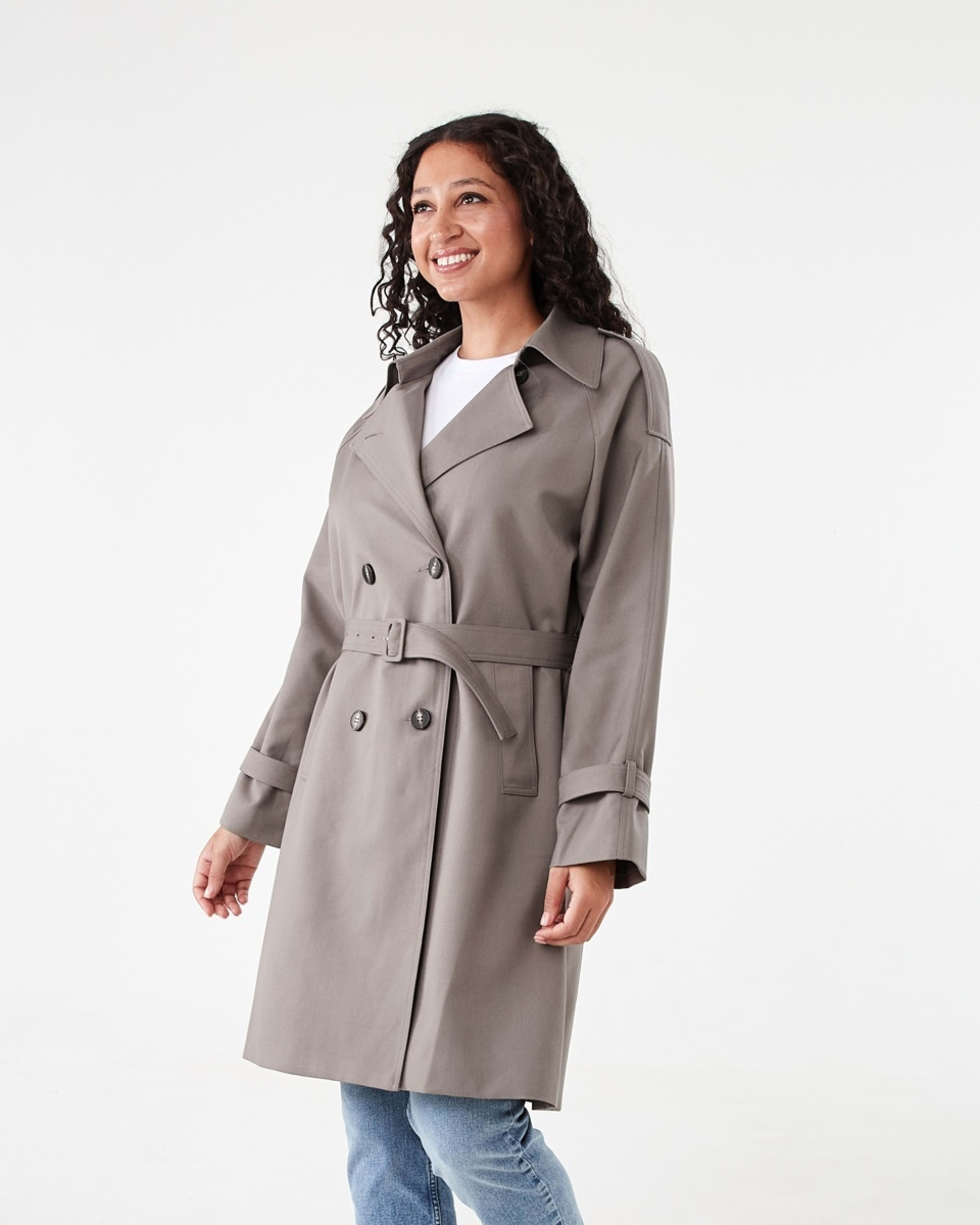 2 Lightweight Trench Coat Taupe Brn, 2 of 10