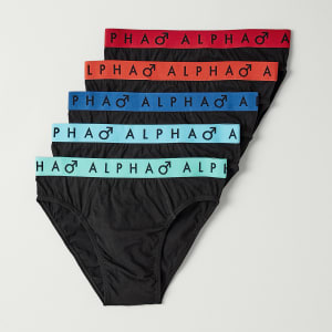5 Pack Attached Elastic Hipster Briefs - Kmart