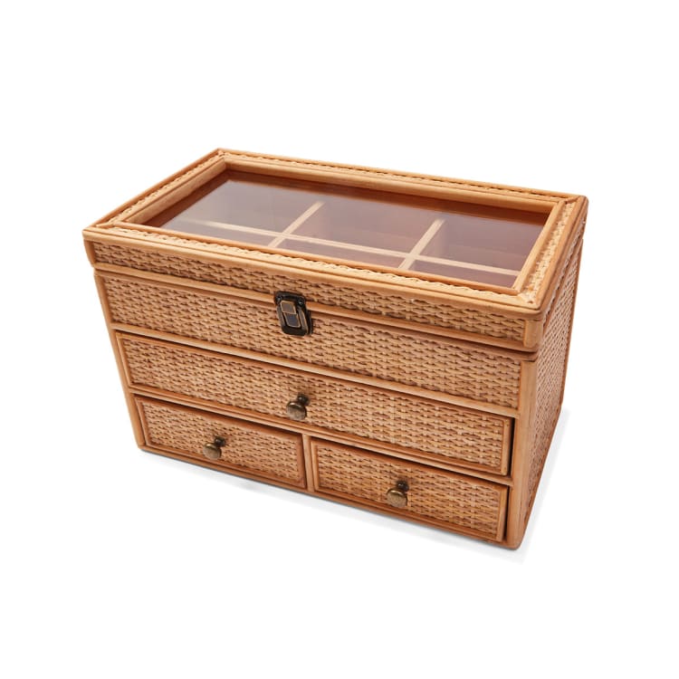 Large Rattan Jewellery box Kmart