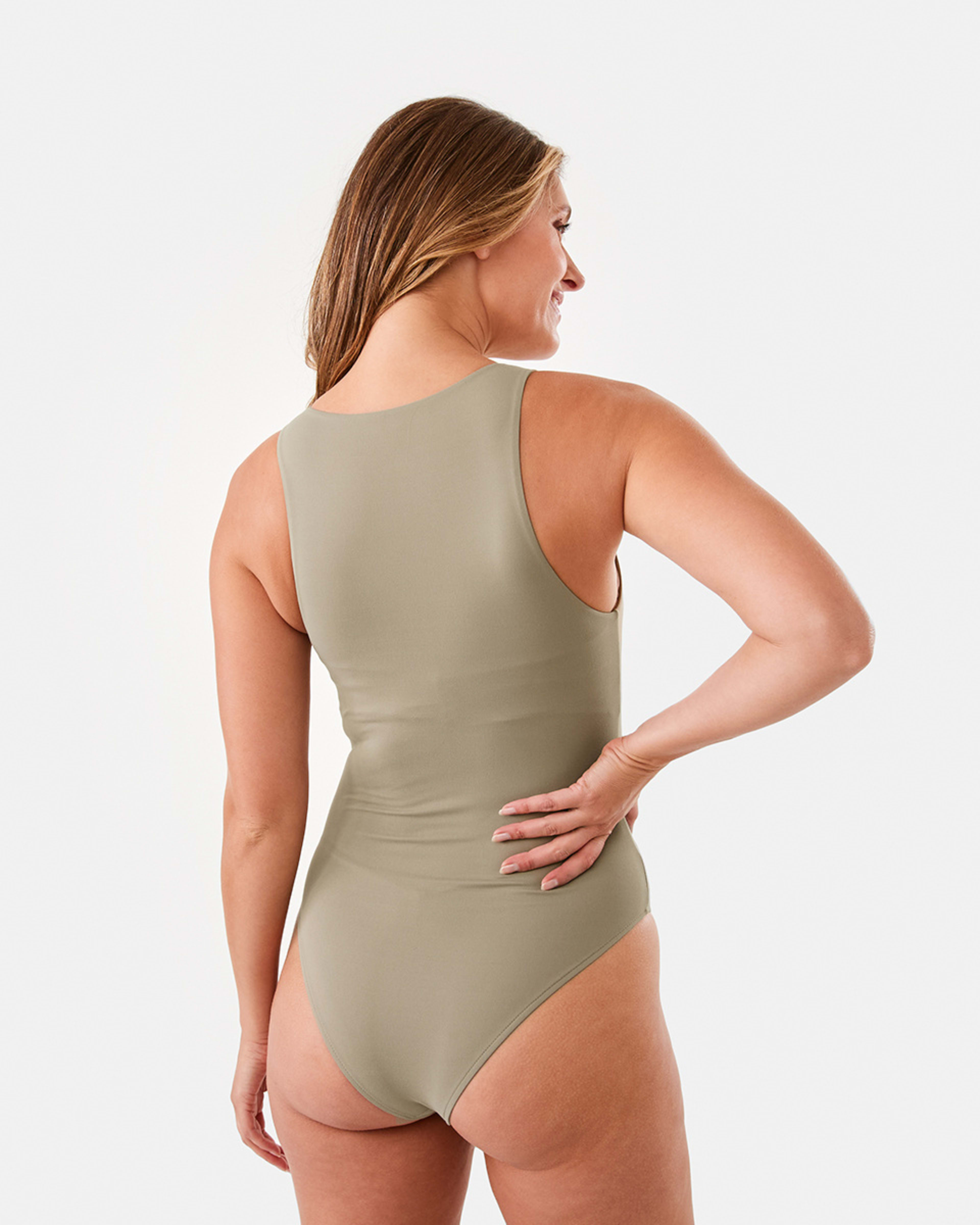 3 Sleeveless Halter Bodysuit Pave Grey, 3 of 9