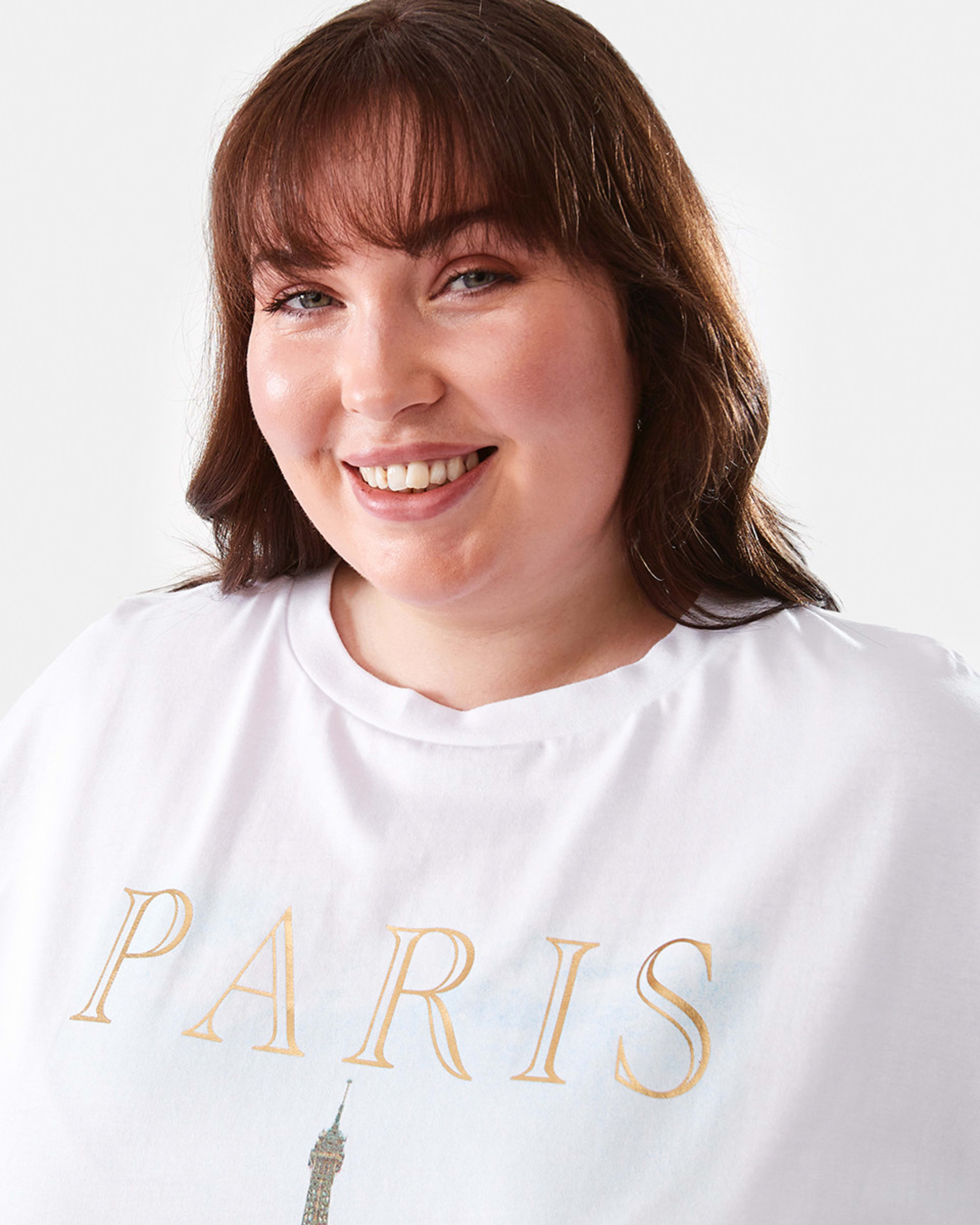 Curve Short Sleeve Boyfriend Tshirt Kmart