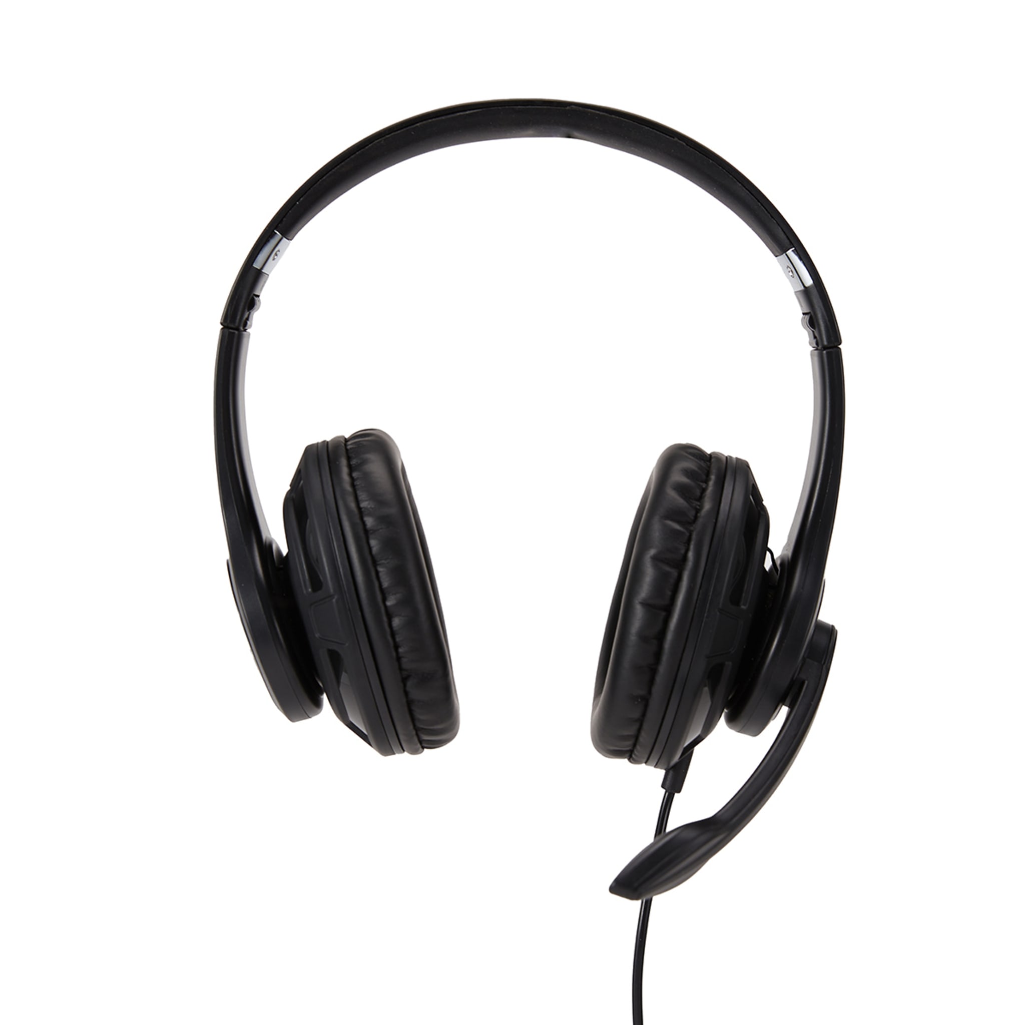 PC Headset Dual Ear Black Kmart