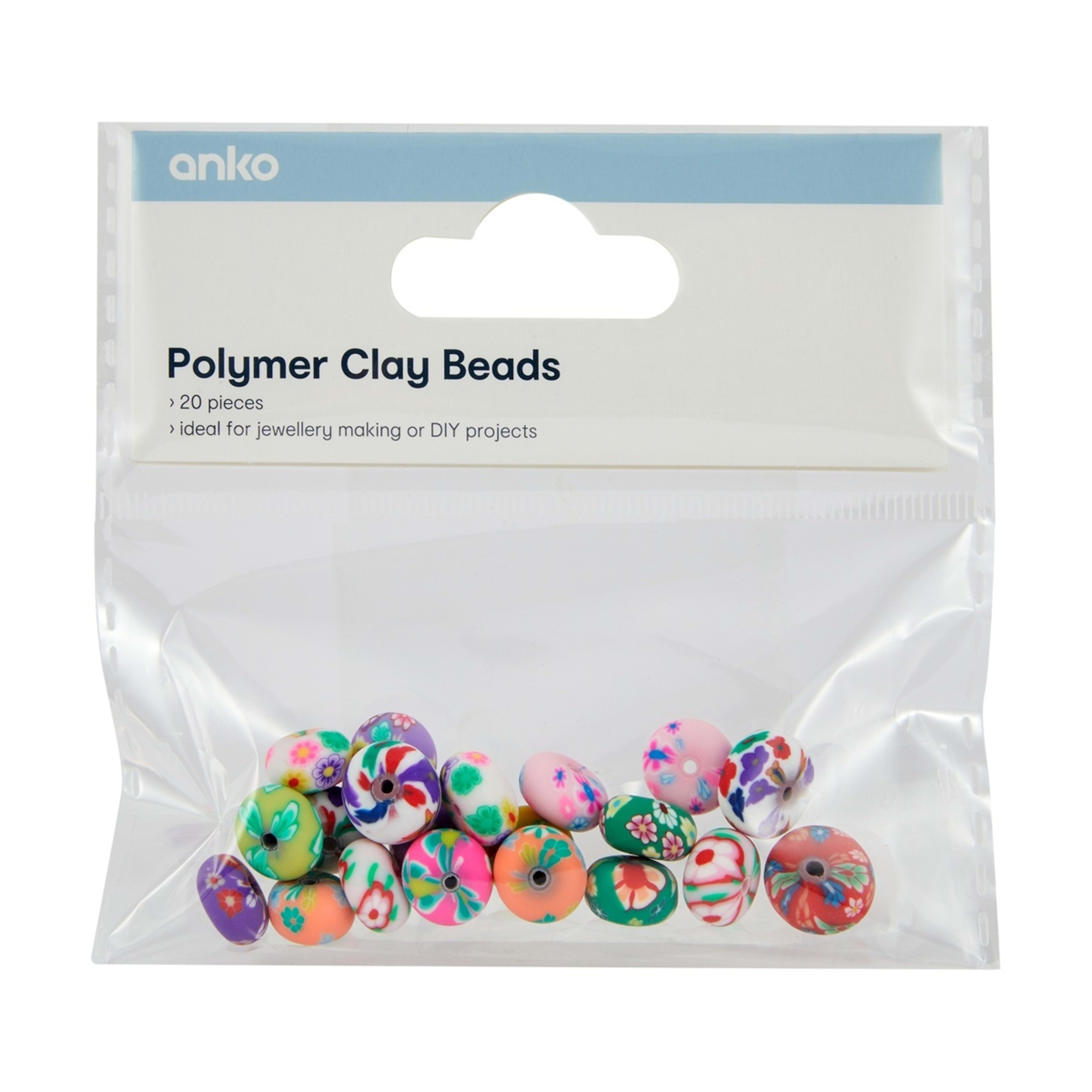1 20 Piece Polymer Clay Beads, 1 of 2