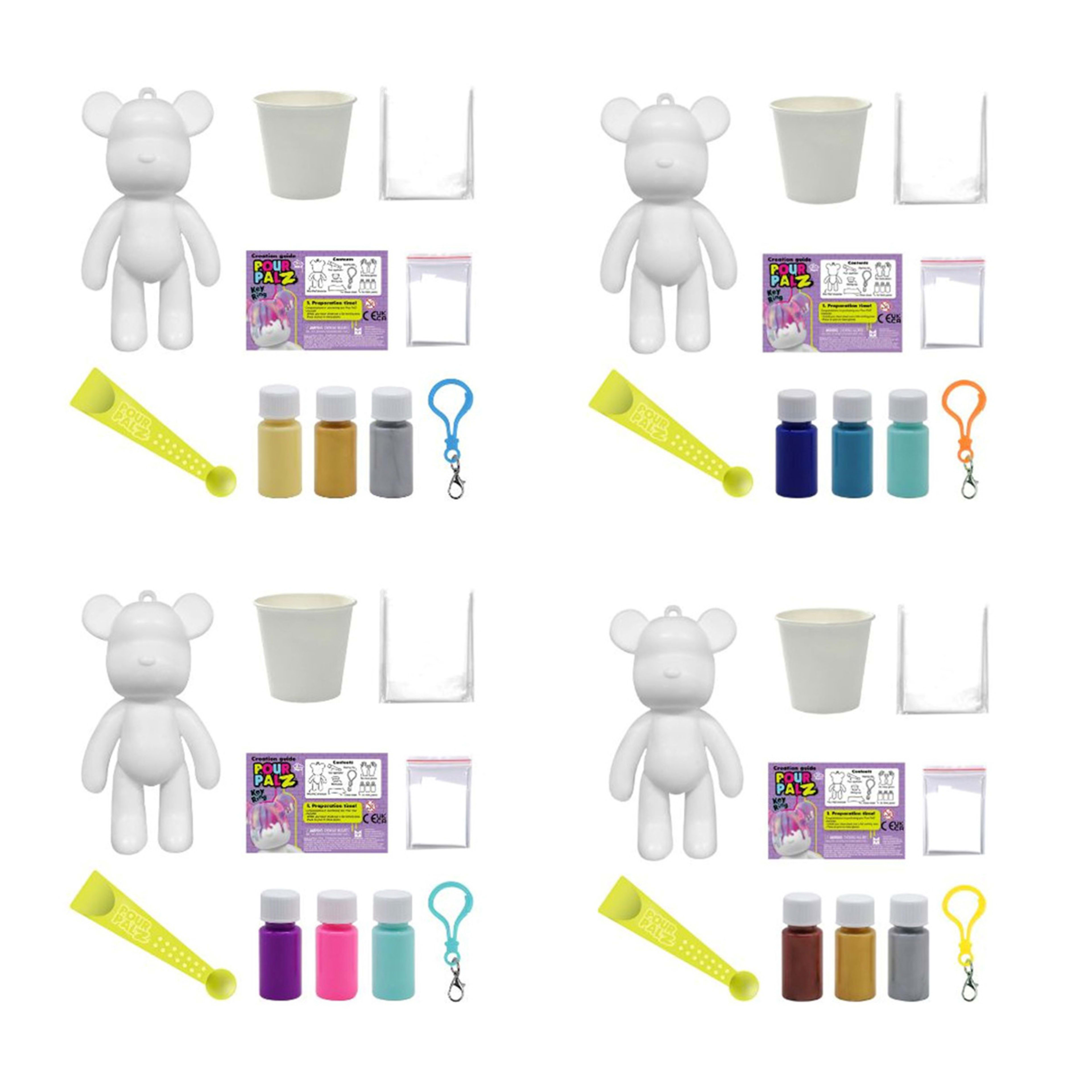 6 Pour PalZ Keyring - Assorted, 6 of 10