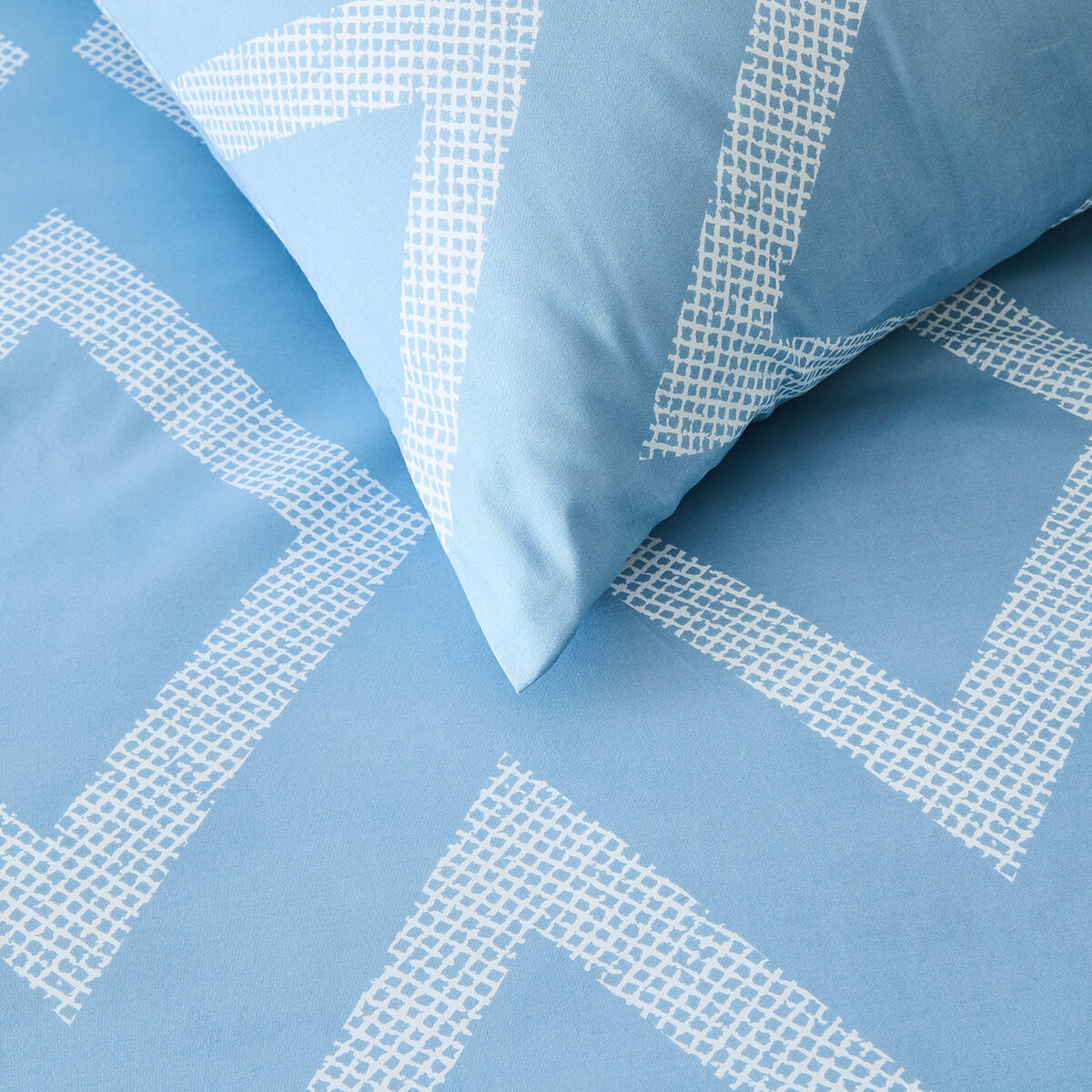 3 Jude Quilt Cover Set - Double Bed, Blue, 3 of 6