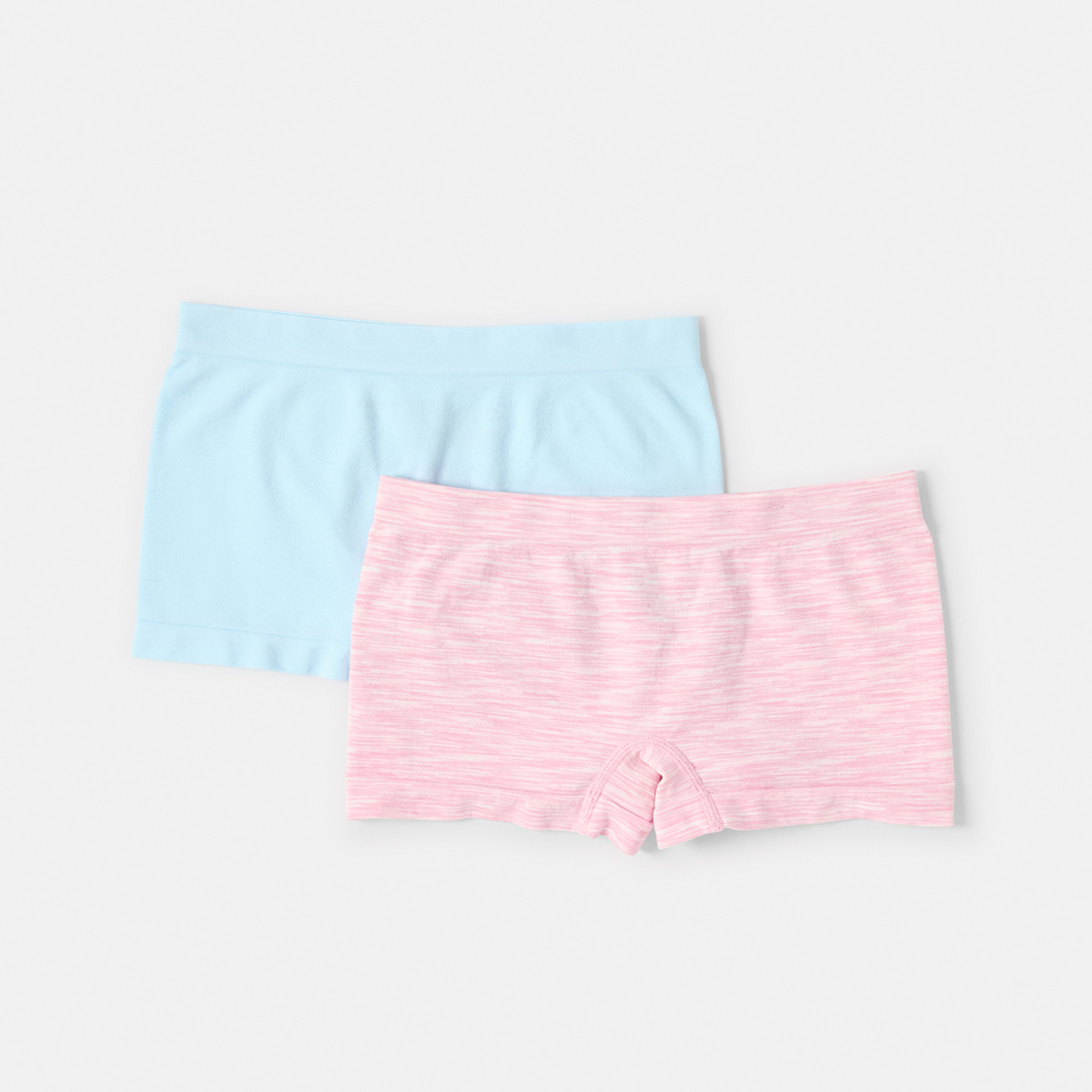 1 2 Pack Seamfree Shorties Pink Space Dye, 1 of 4