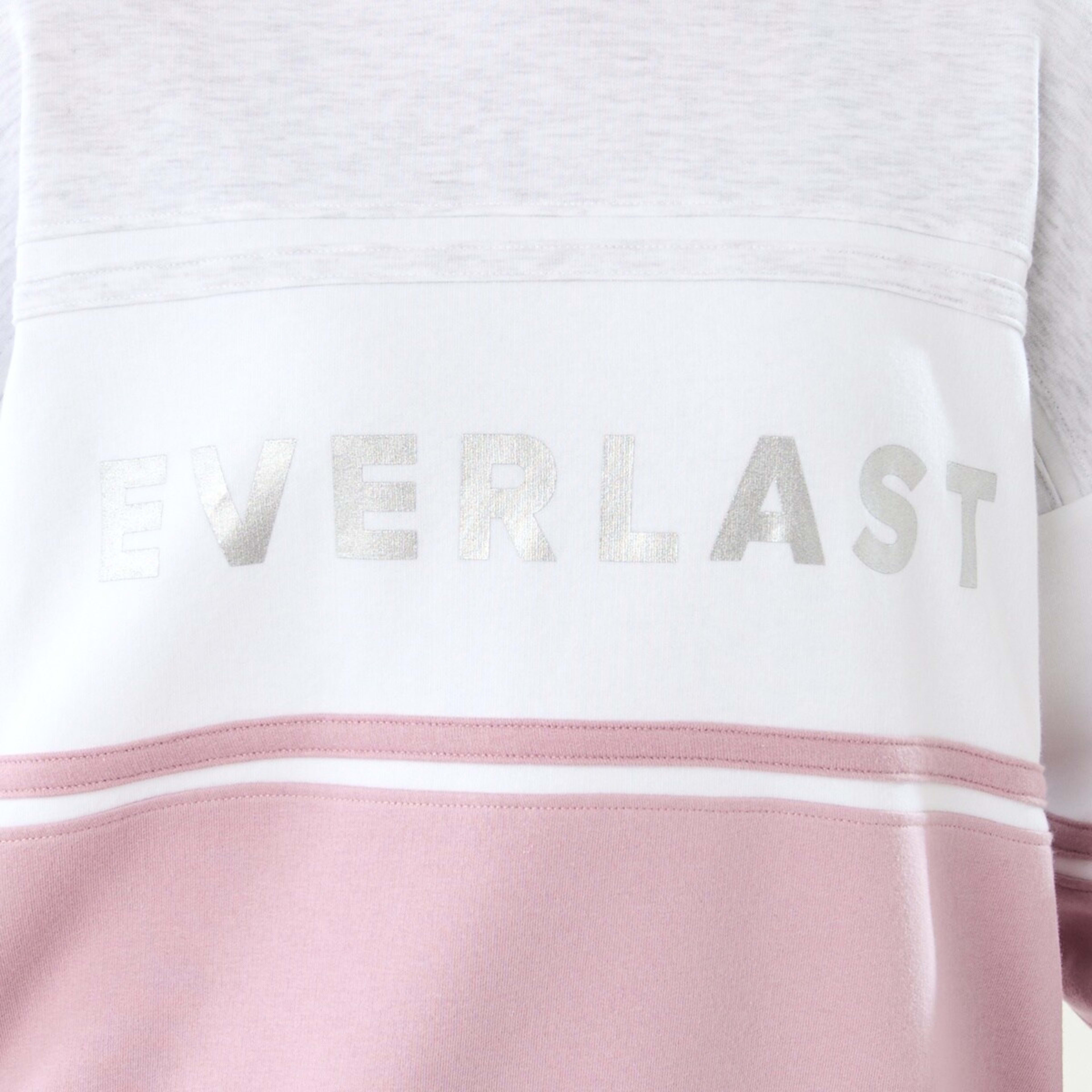 5 Everlast Womens Colourblock Sweatshirt Dusty Pink, 5 of 7