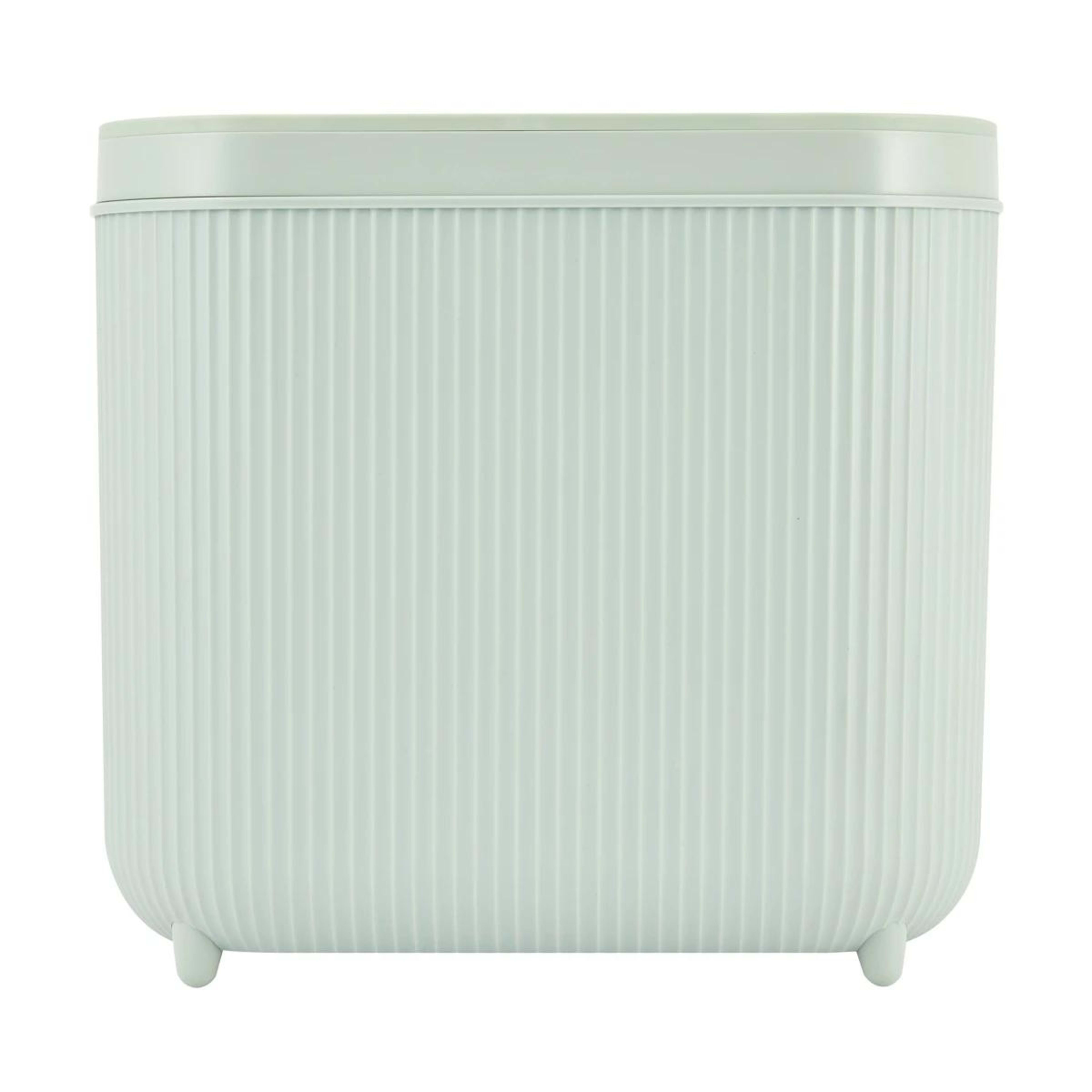 2 8L Push Top Bin - Sage, 2 of 10