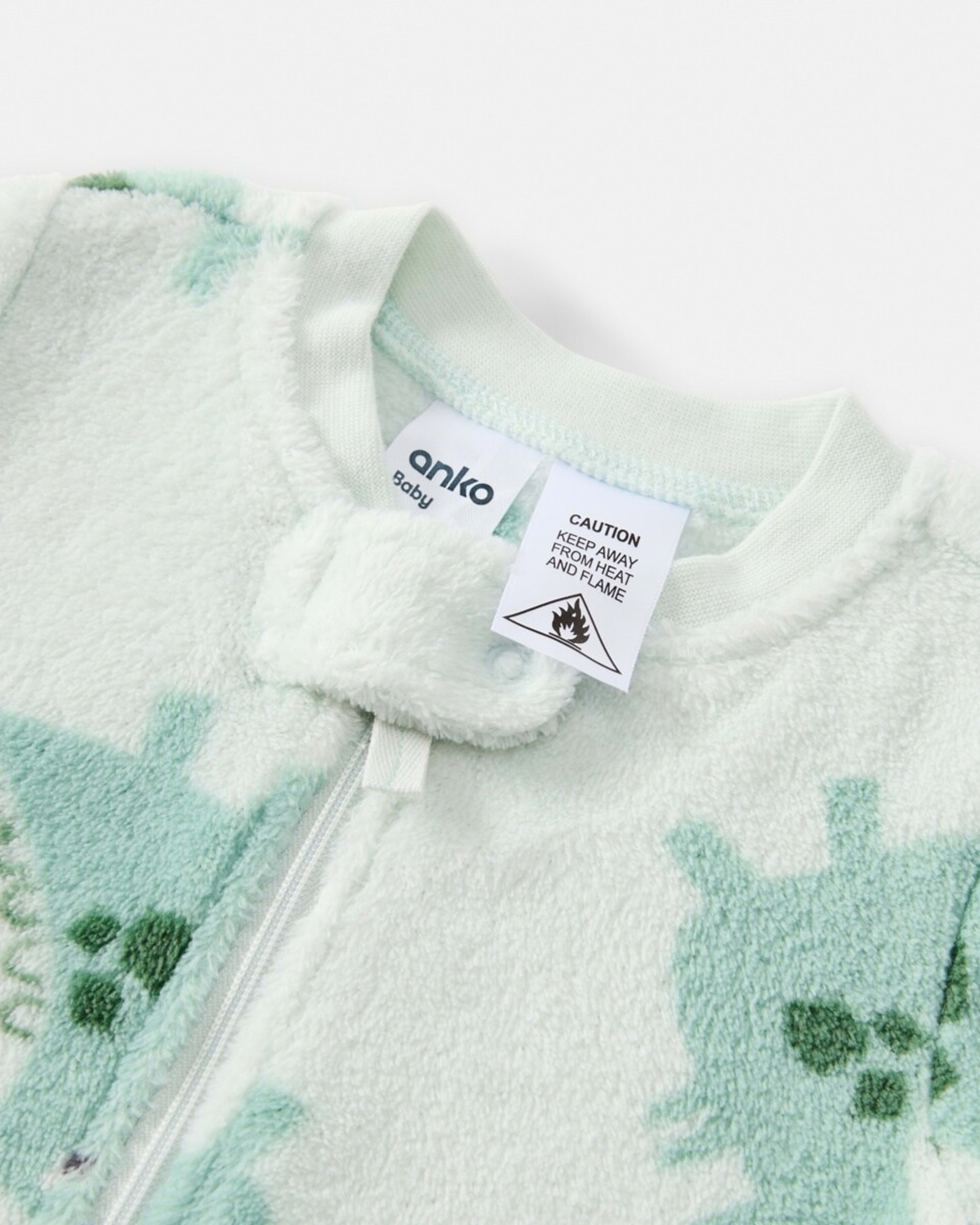 3 Fluffy Pramsuit Blue Dino, 3 of 4