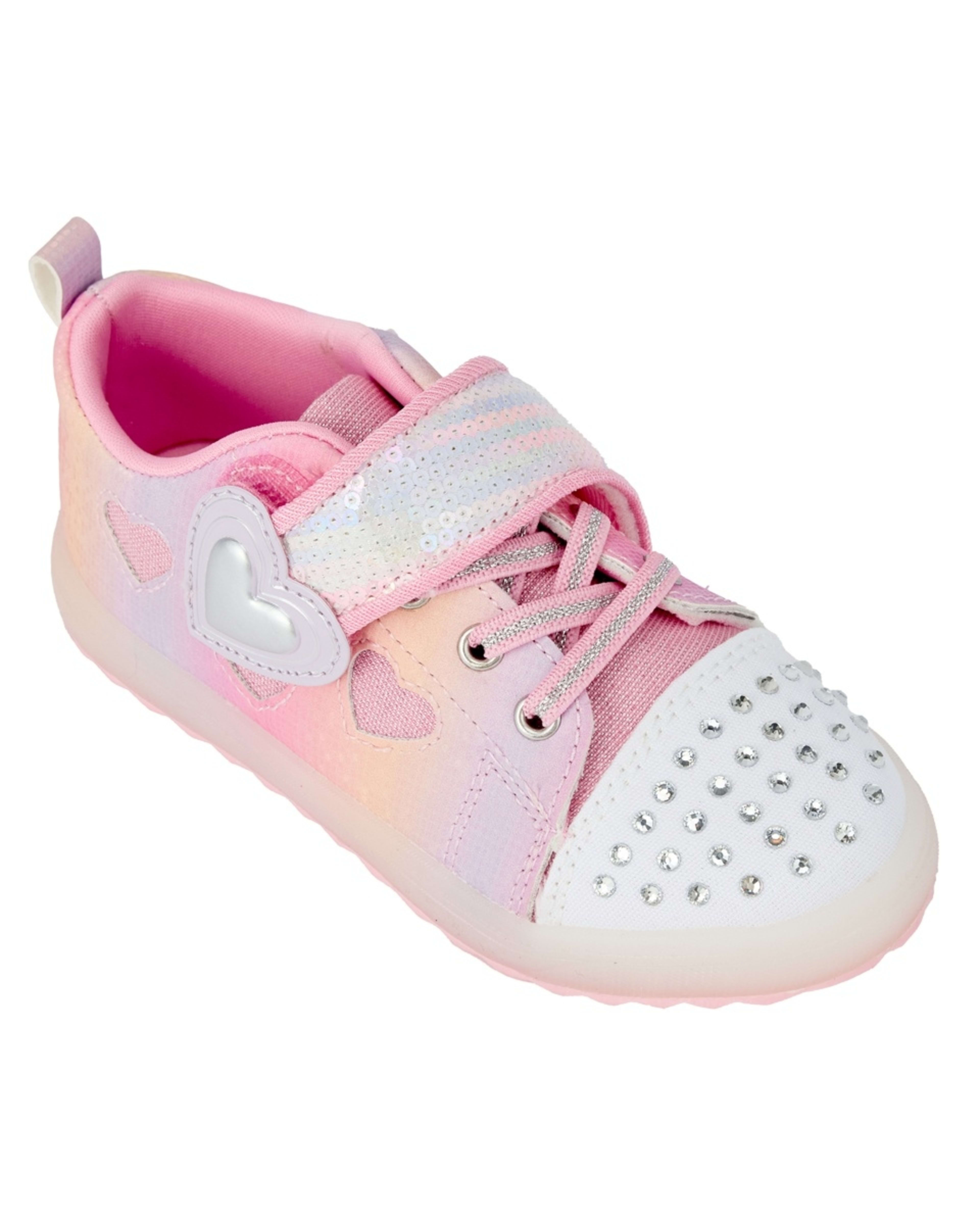 3 Junior Light Up Shoes PASTEL OMBRE, 3 of 6
