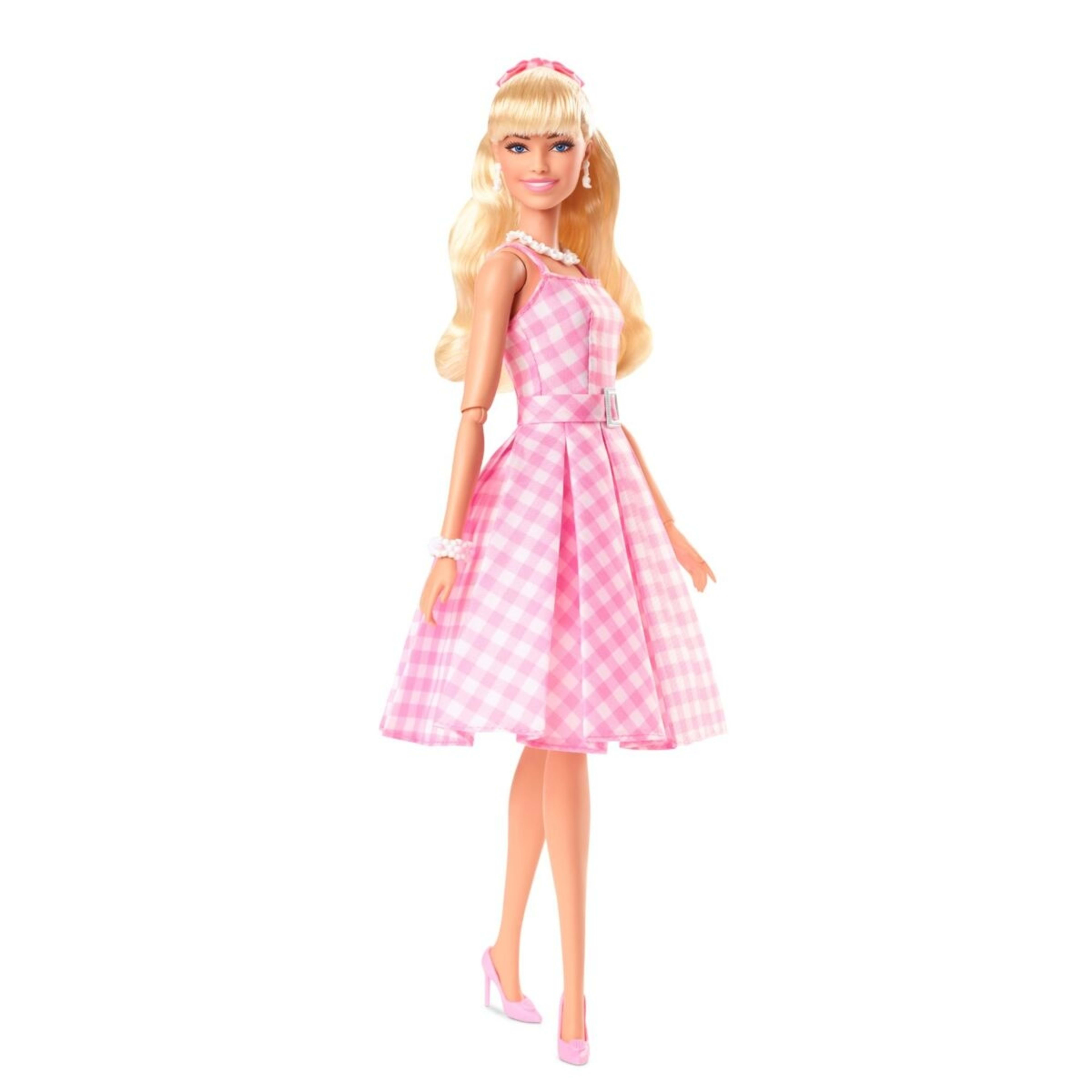 Barbie The Movie: Barbie Doll in Pink Gingham Dress - Kmart