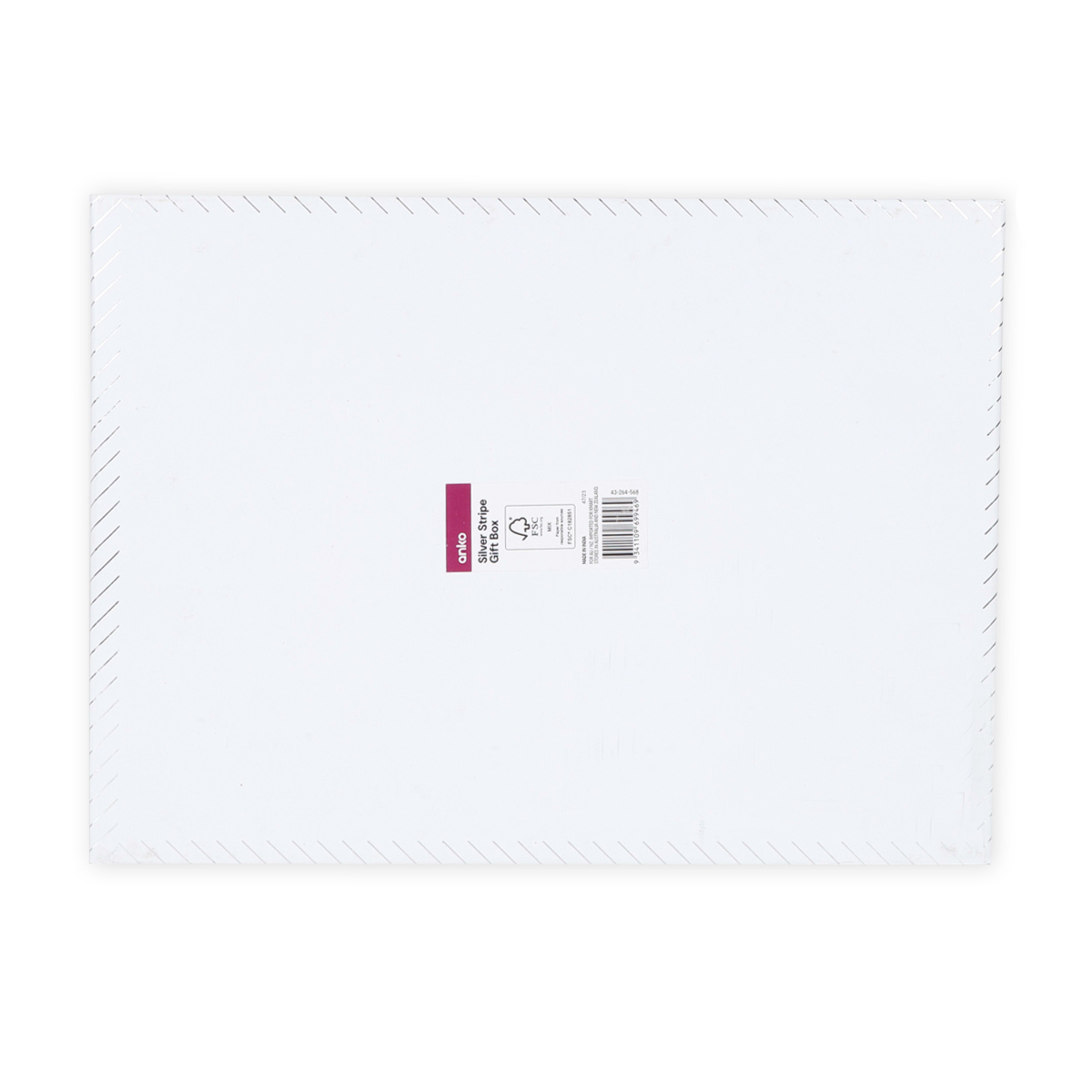 7 Silver Stripe Gift Box - Large, 7 of 7