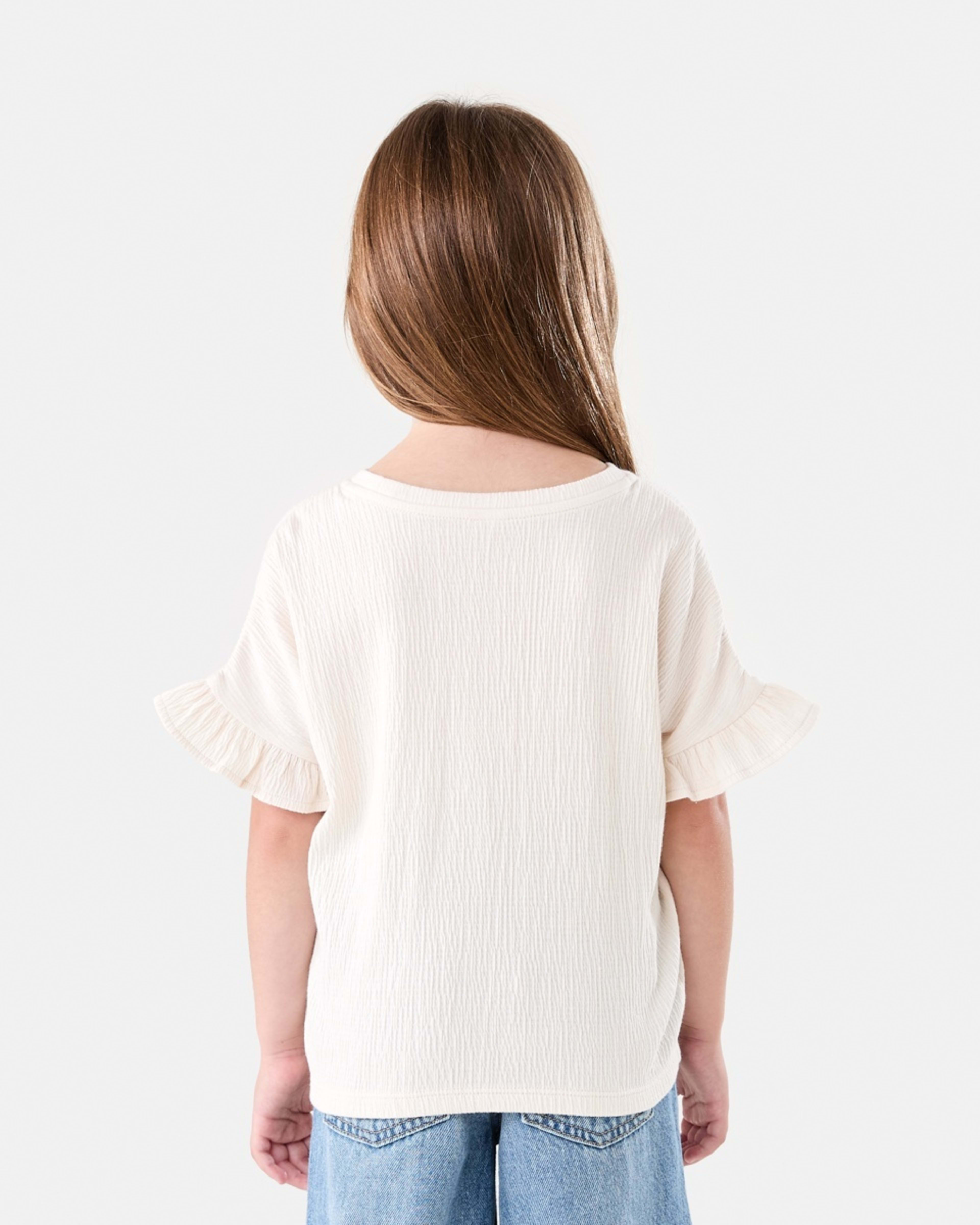 2 Short Sleeve Crinkle T-shirt CHALK, 2 of 6