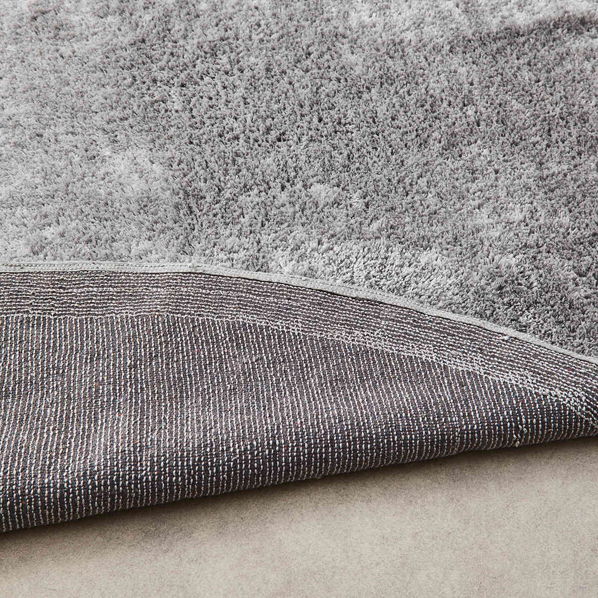 Round Luxe Rug Light Grey, 180cm Kmart