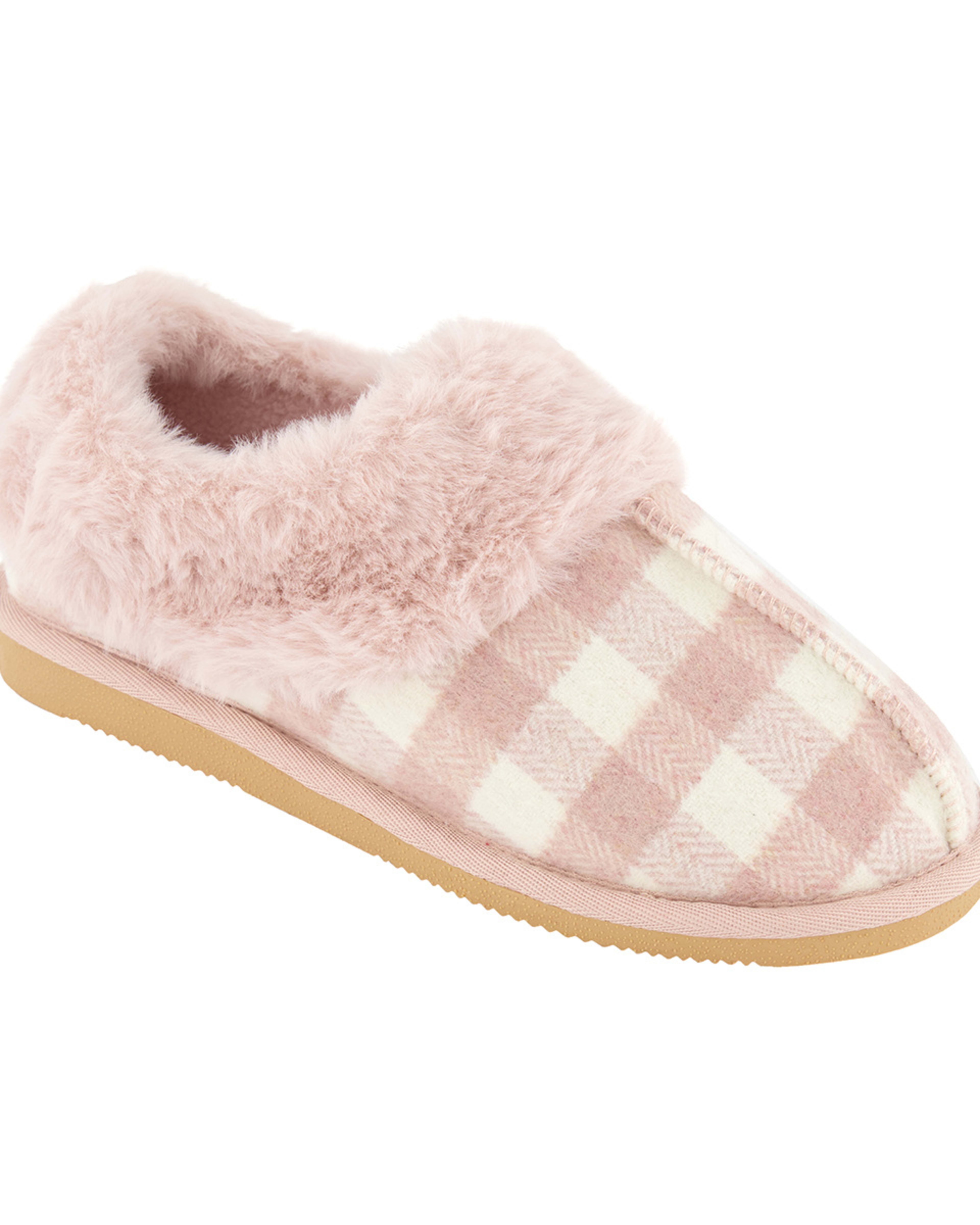 Memory Foam Microsuede Slippers Kmart