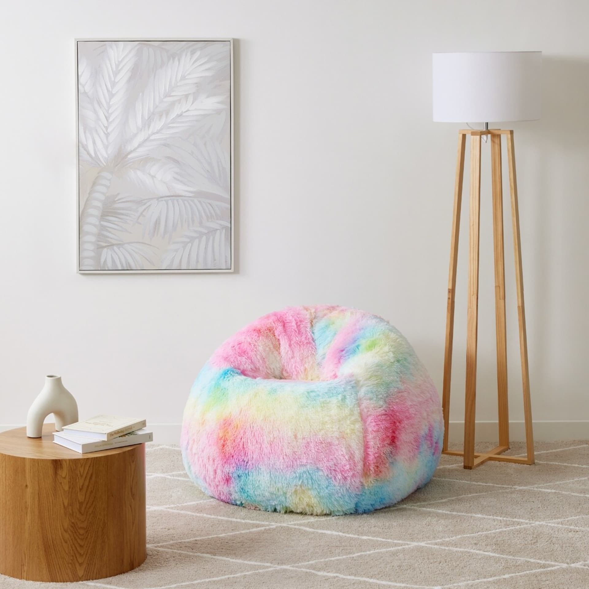 Unicorn Faux Fur Bean Bag - Kmart