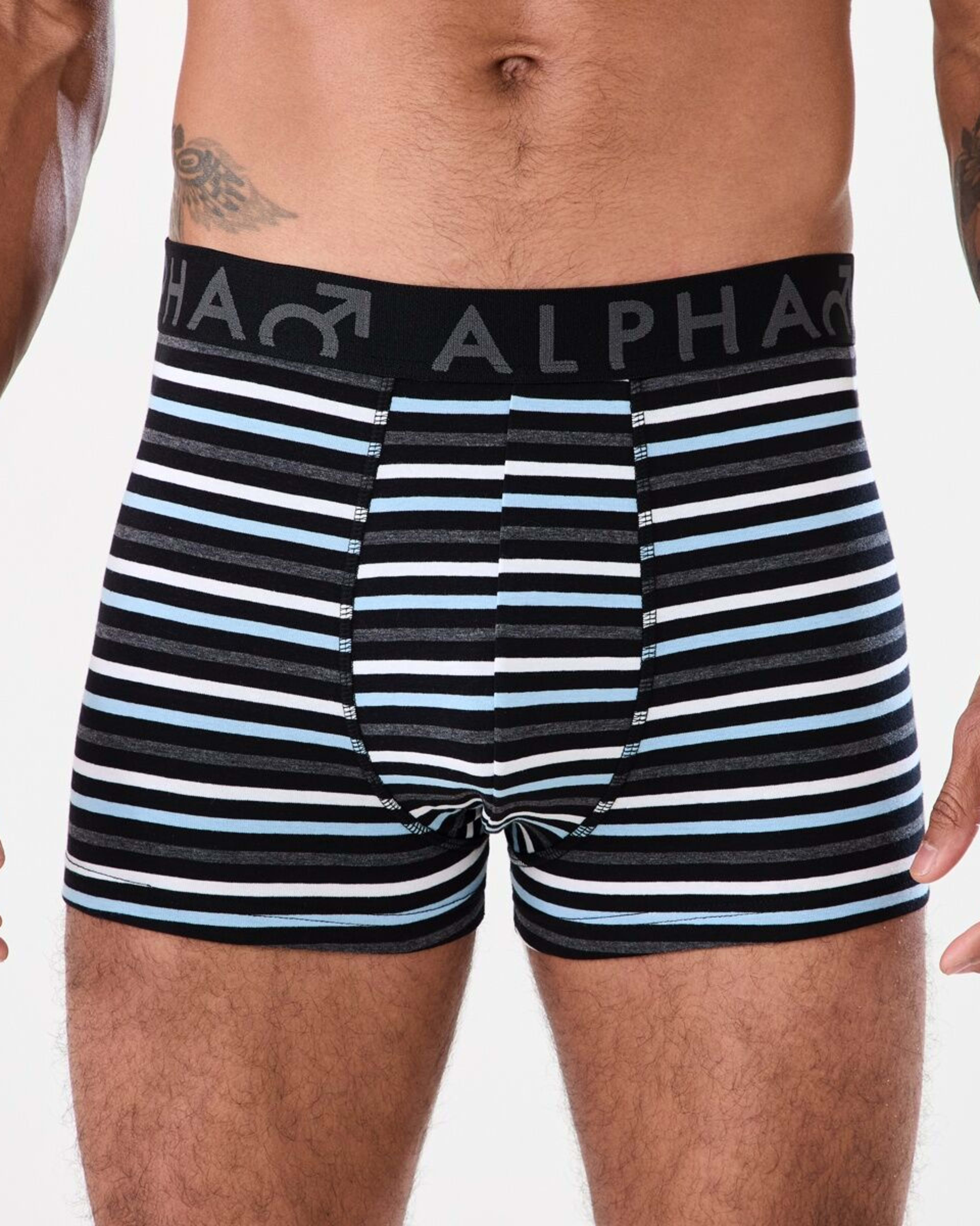 4 3 Pack Stripe Plain Trunks SLADE STRIPE, 4 of 7