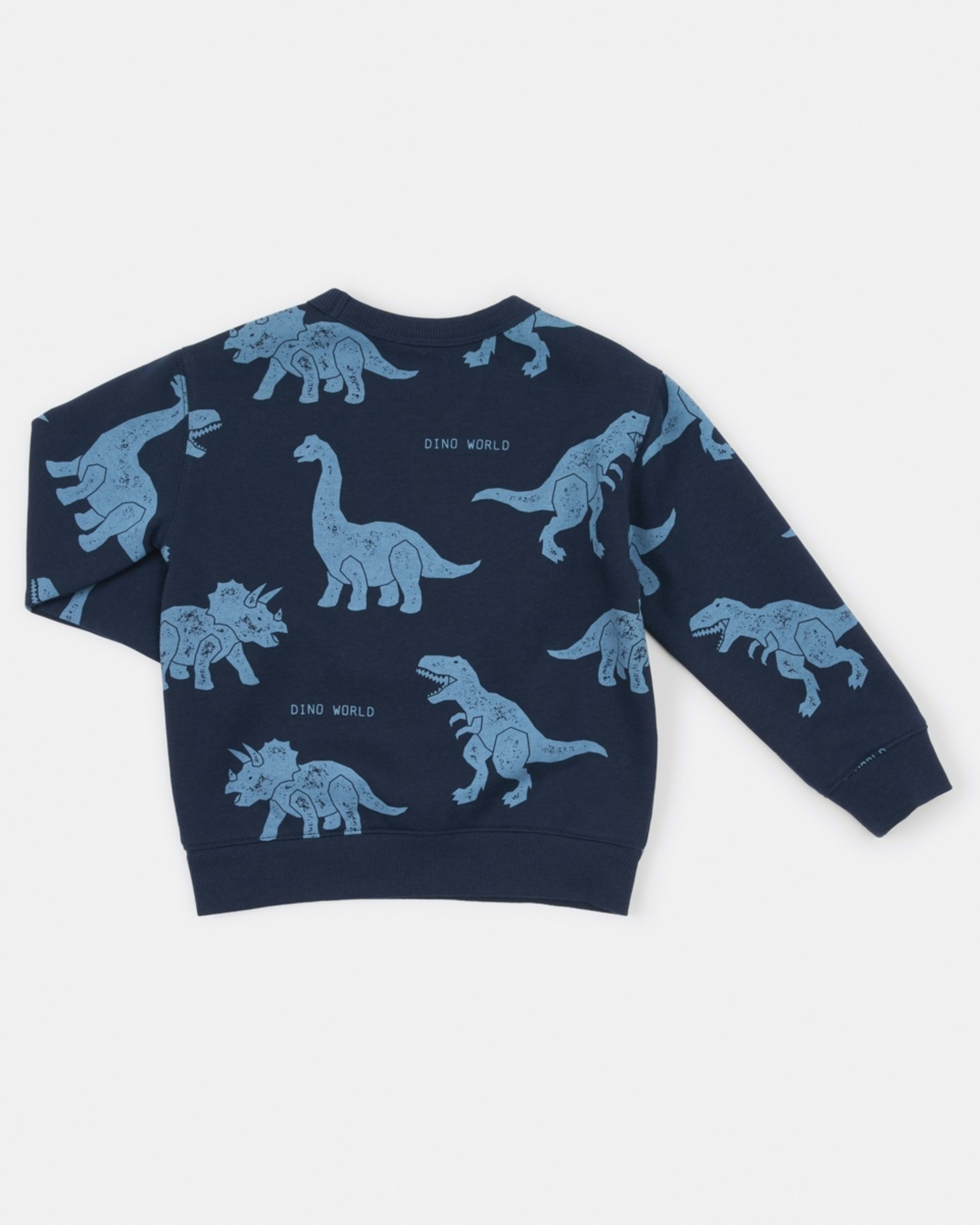8 All Over Print Crew Neck Sweatshirt Blu Dino, 8 of 8
