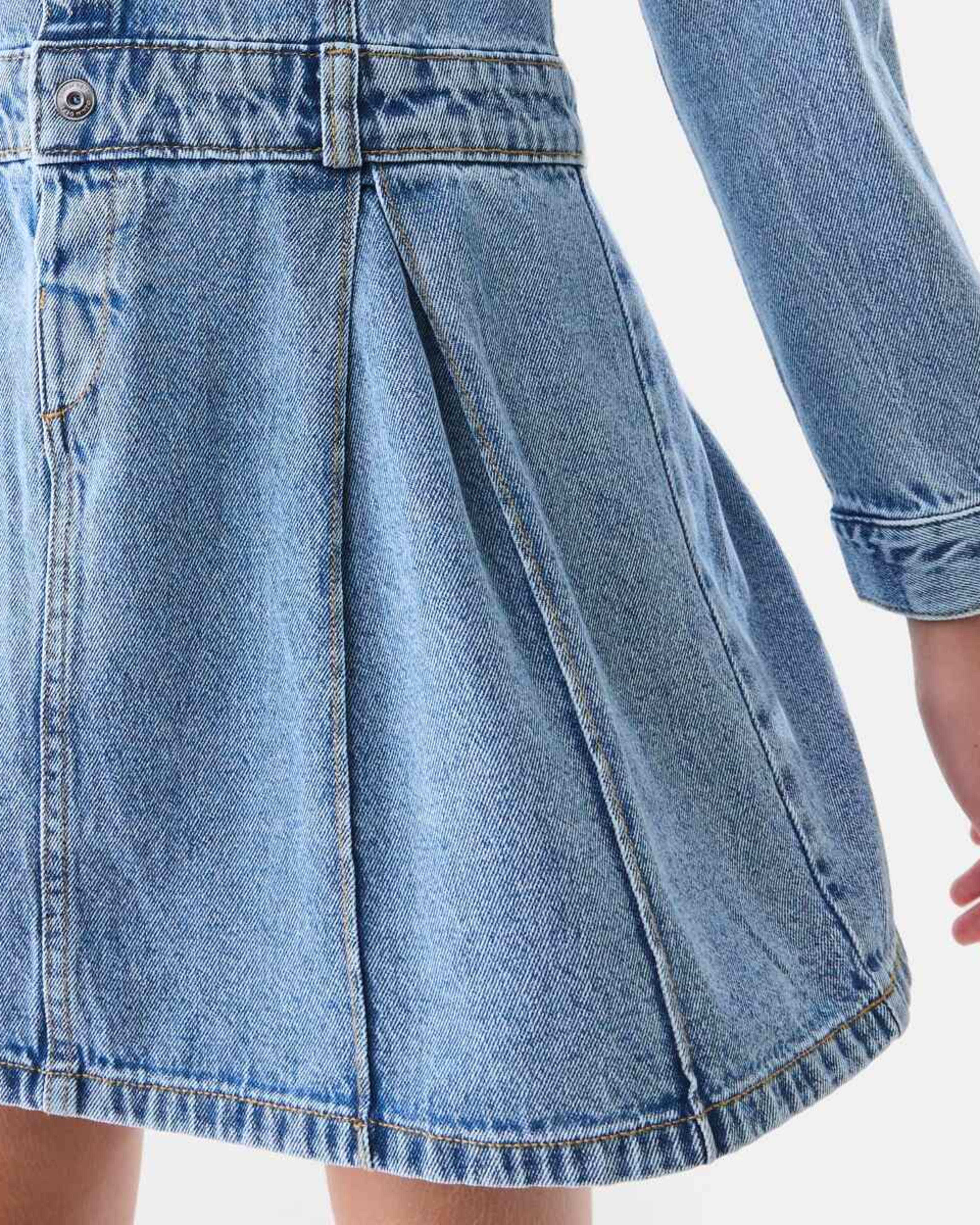 4 Denim Dress Mid Denim, 4 of 6