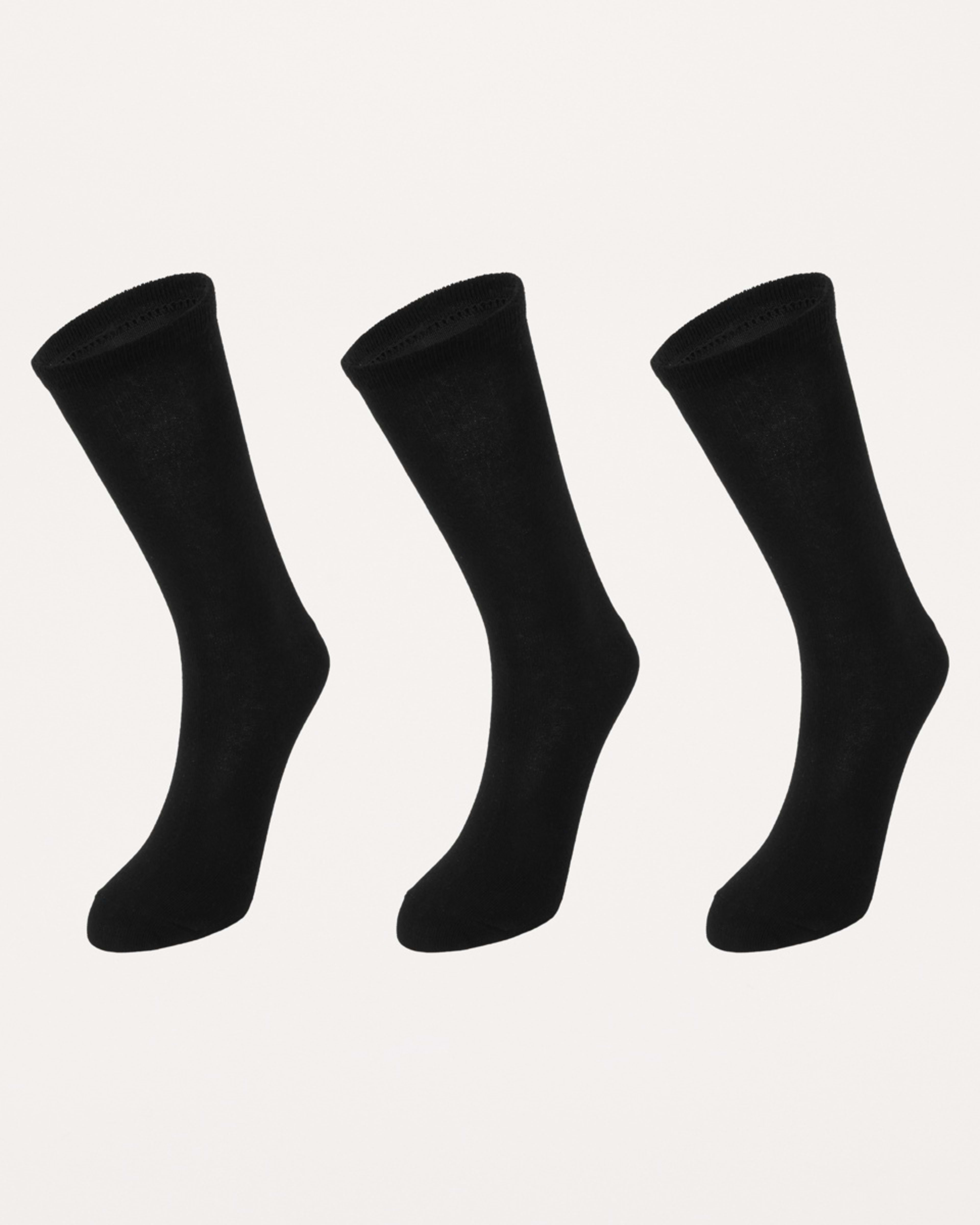 1 3 Pack Crew Socks BLACK, 1 of 3