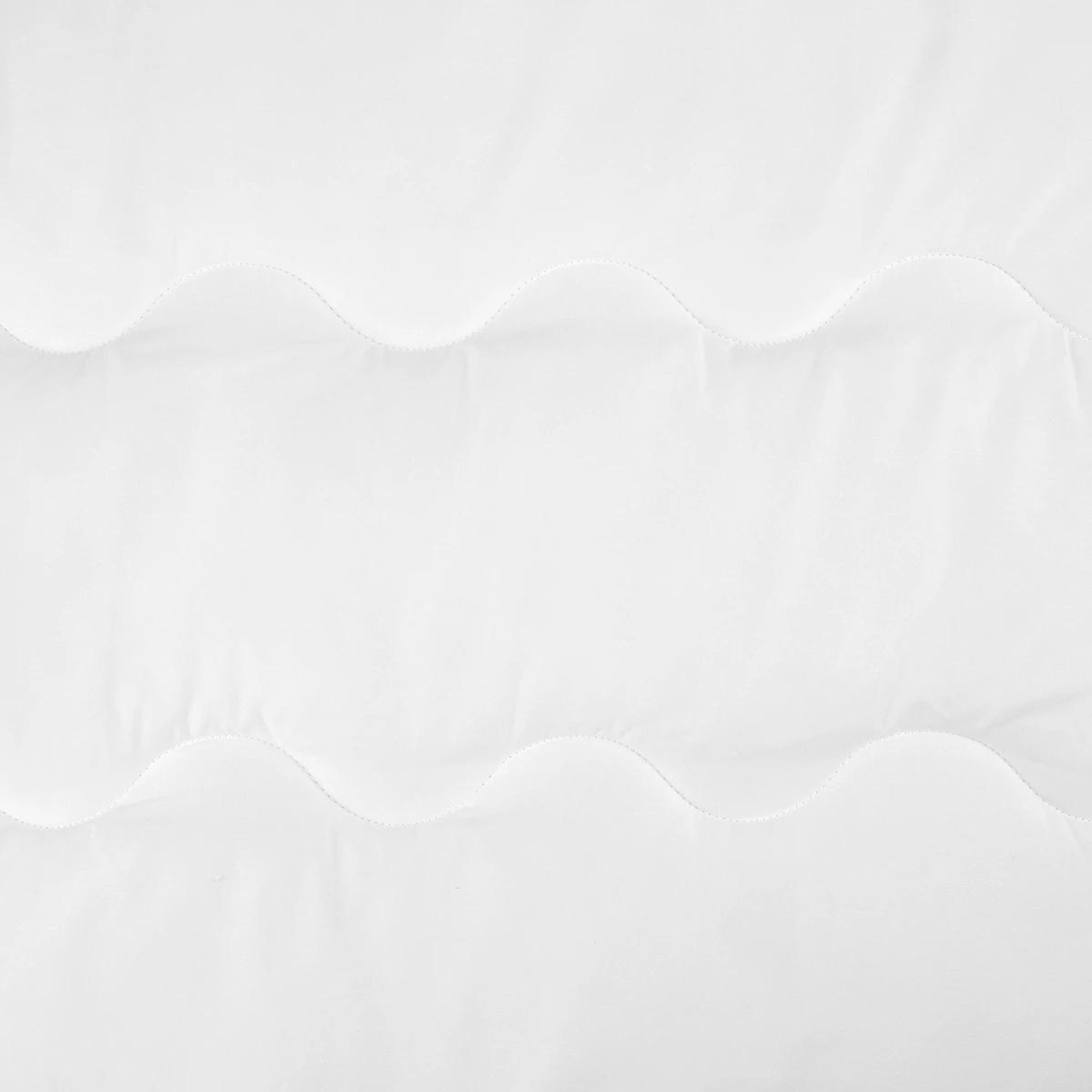 4 Strapped Airflow Mattress Topper - Double Bed, White, 4 of 5