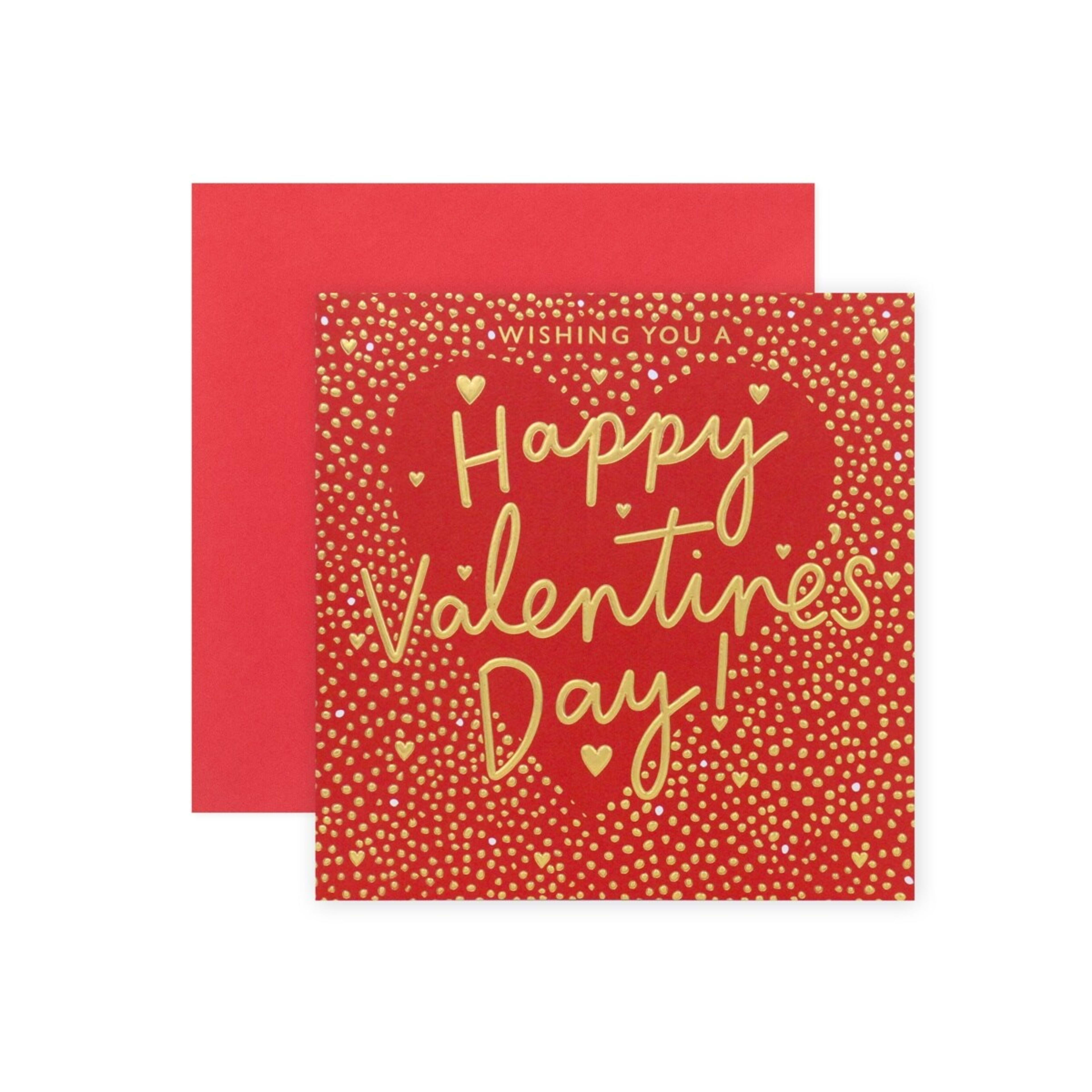 1 Hallmark Valentine's Day Card - Wishing You a Happy Valentine's Day!